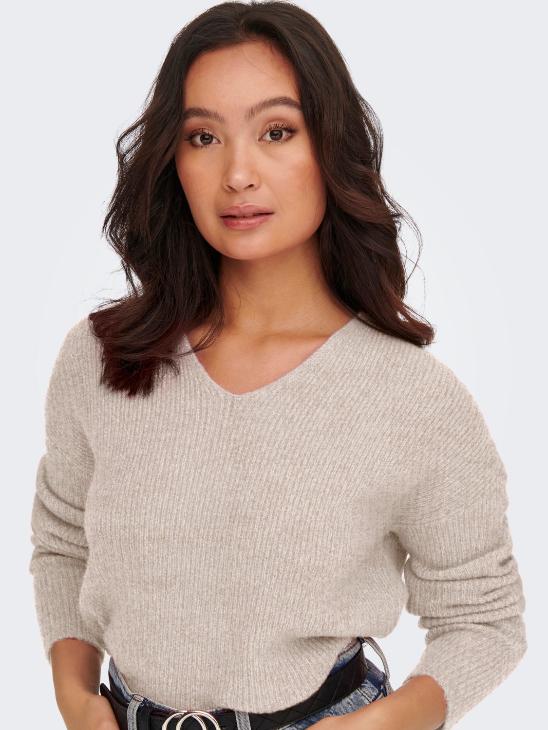 V-neck Knitted Pullover