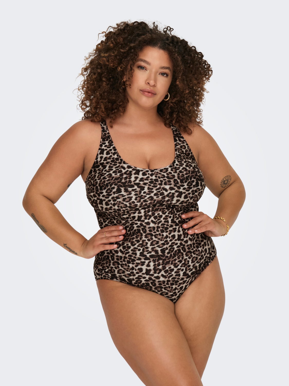 Curvy Swimsuit With Adjustable Straps