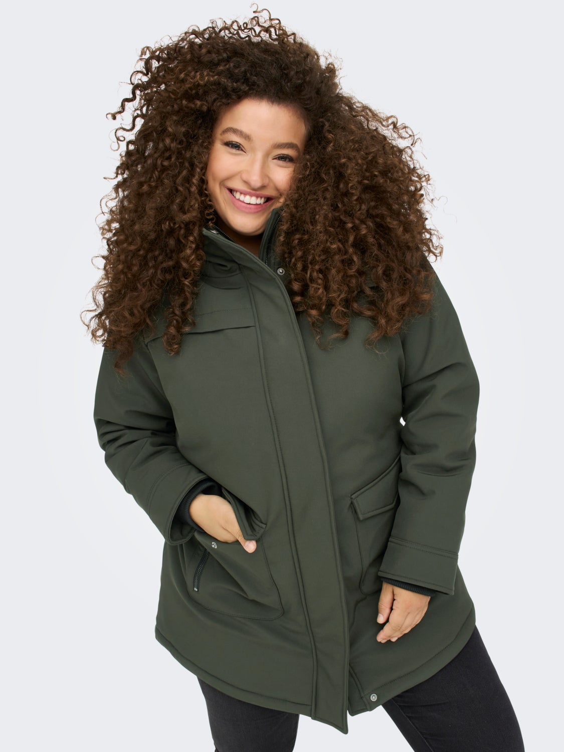 Curvy lined Parka
