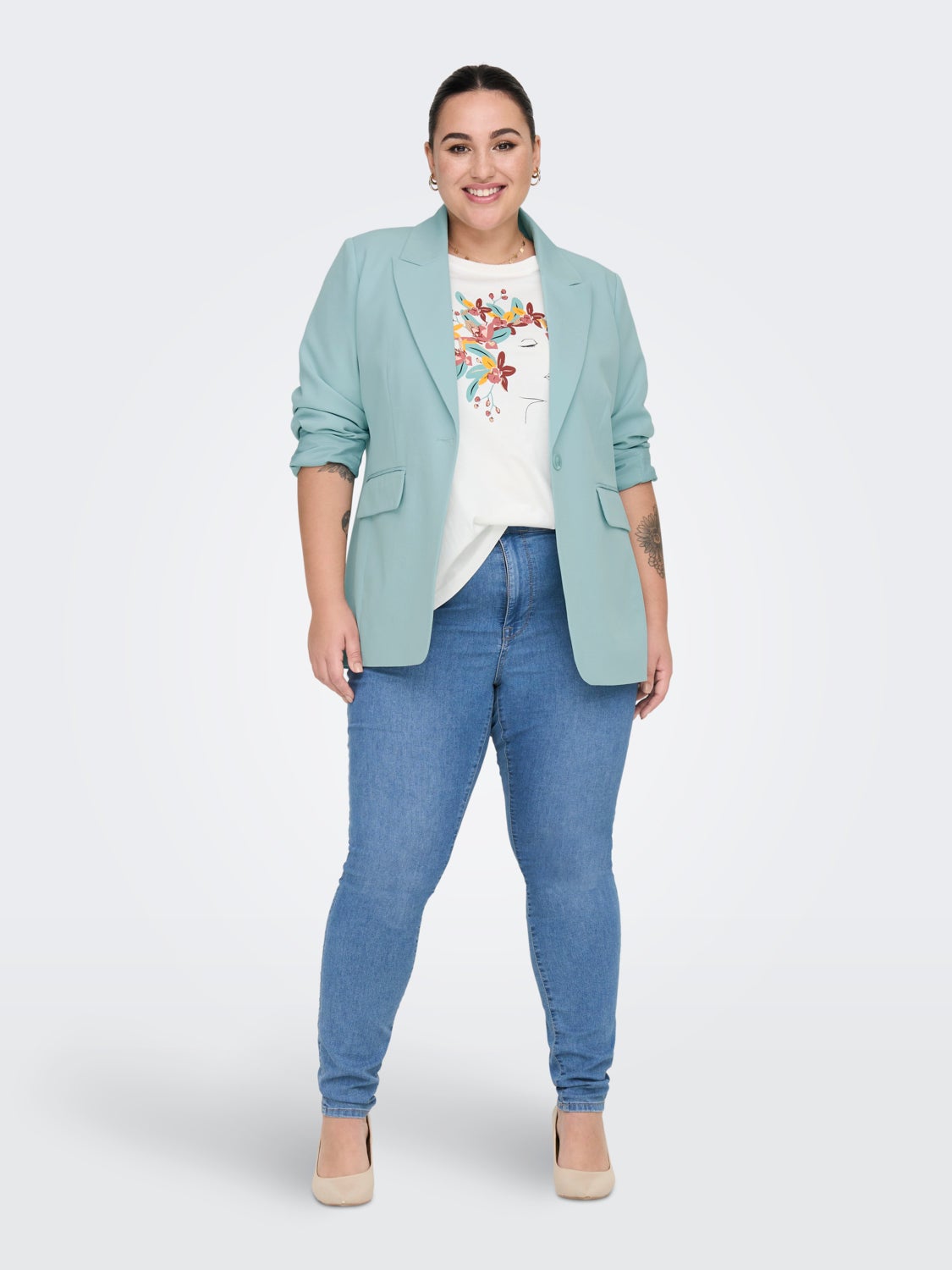 Curvy printed t-shirt