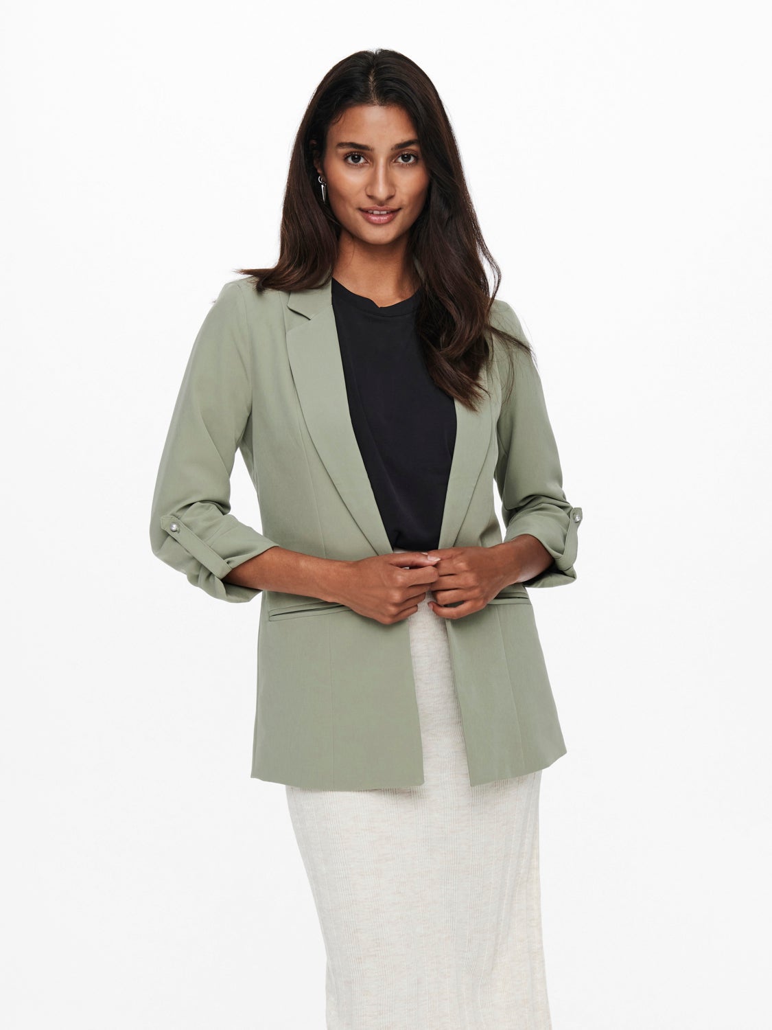 Long 3/4 sleeved blazer
