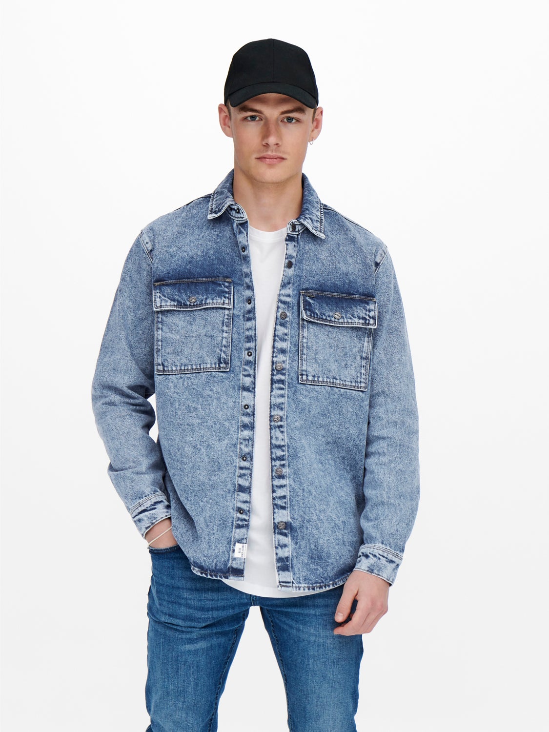Denim overshirt