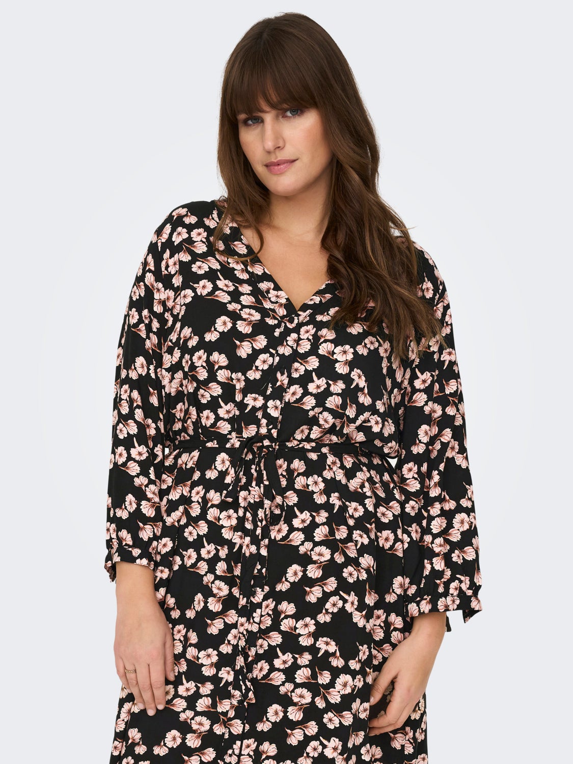 Curvy 3/4 sleeved Dress