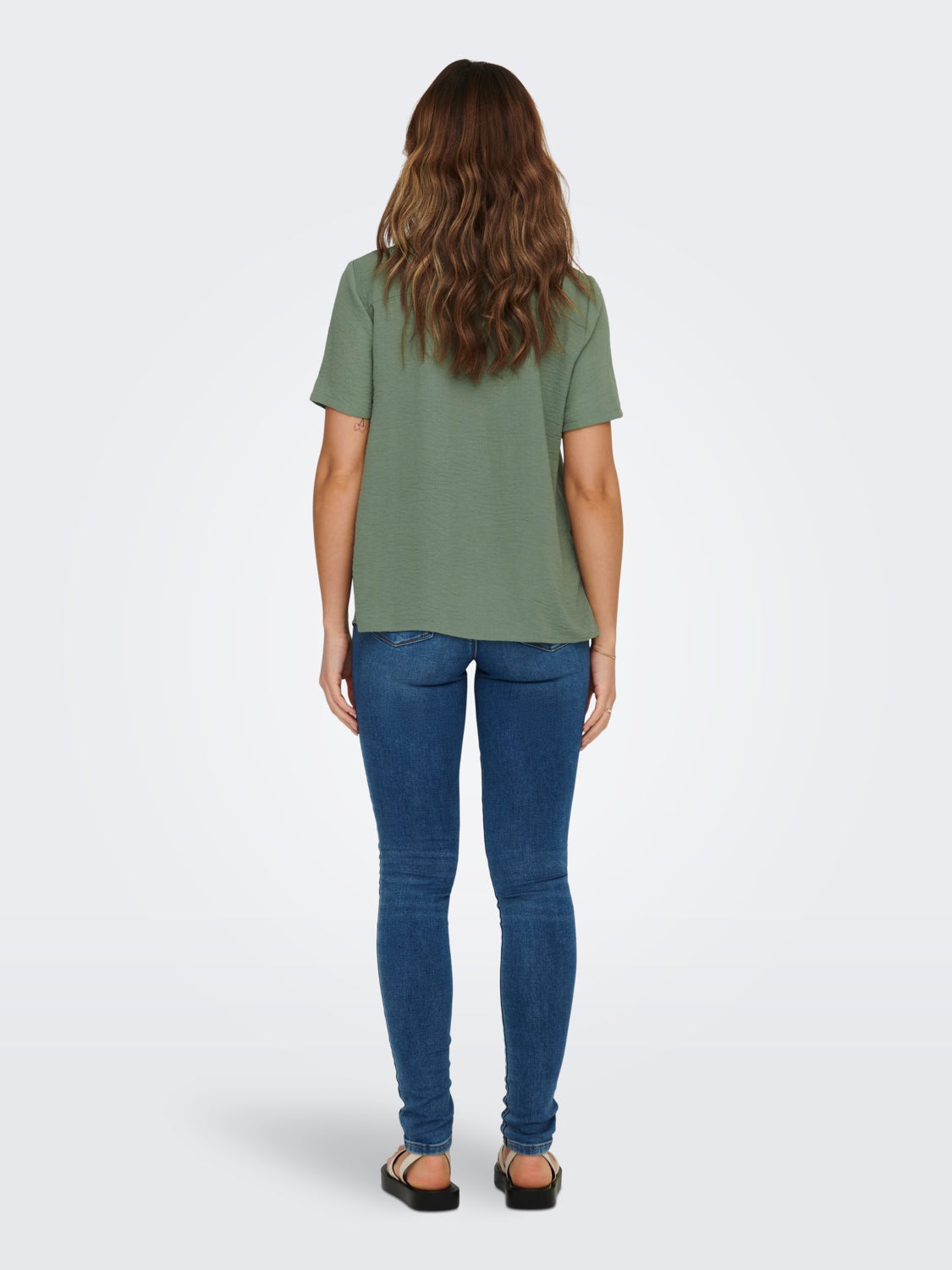 Loose Fit V-Neck Top