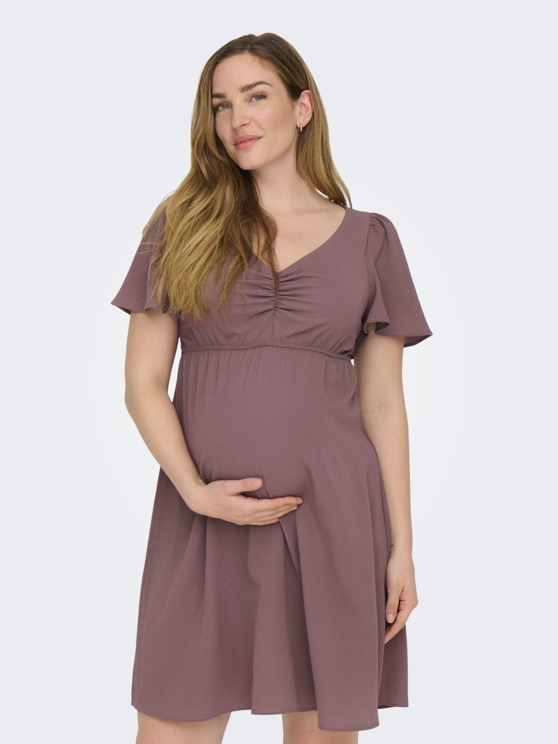 Mama dress with v-neck