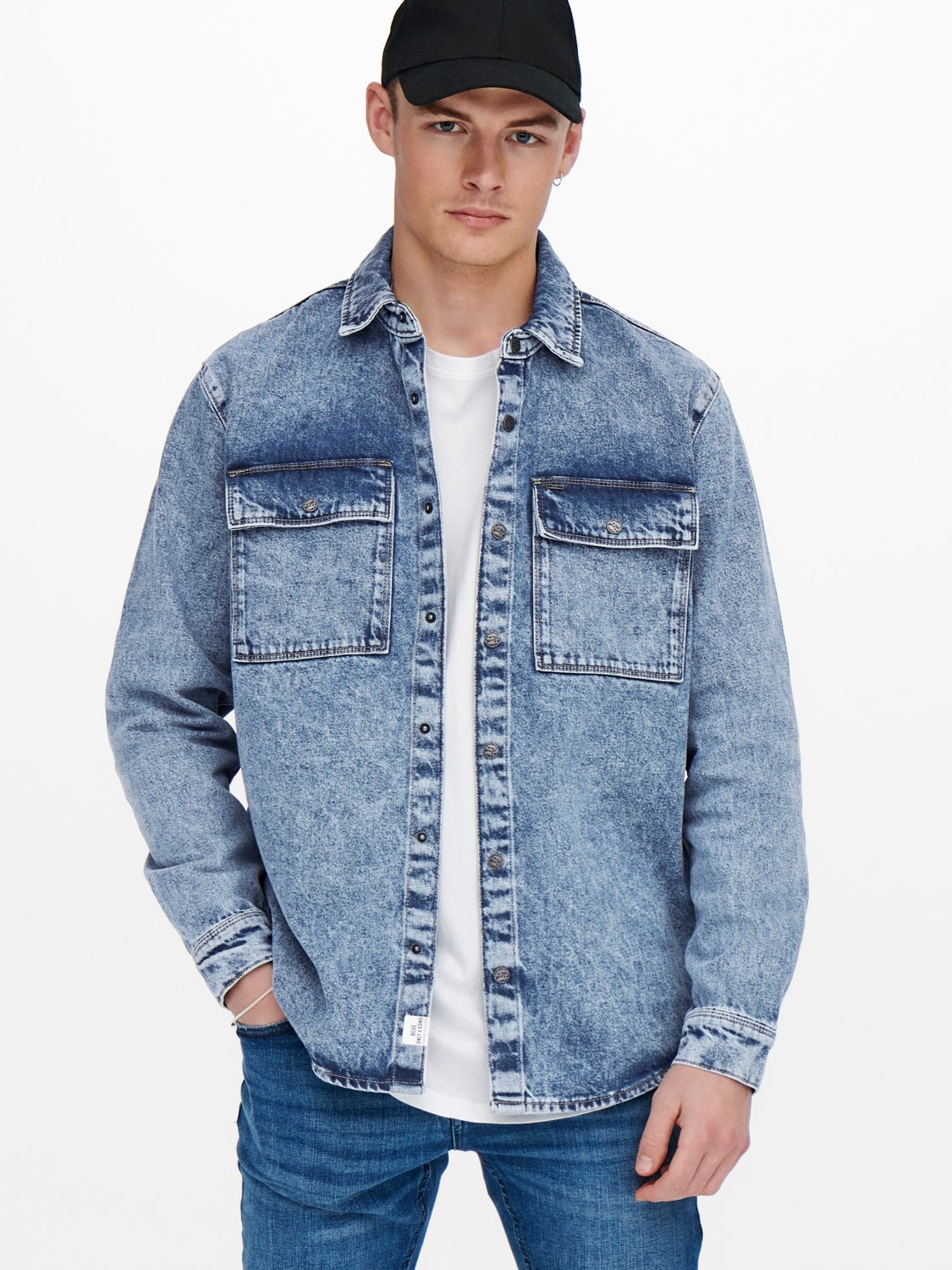 Denim overshirt