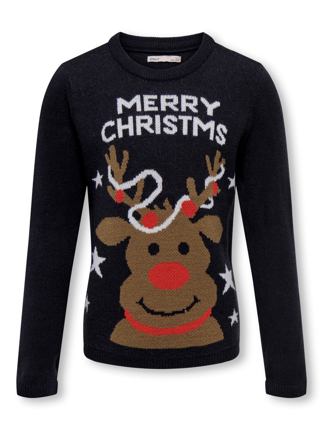 O-neck knitted pullover