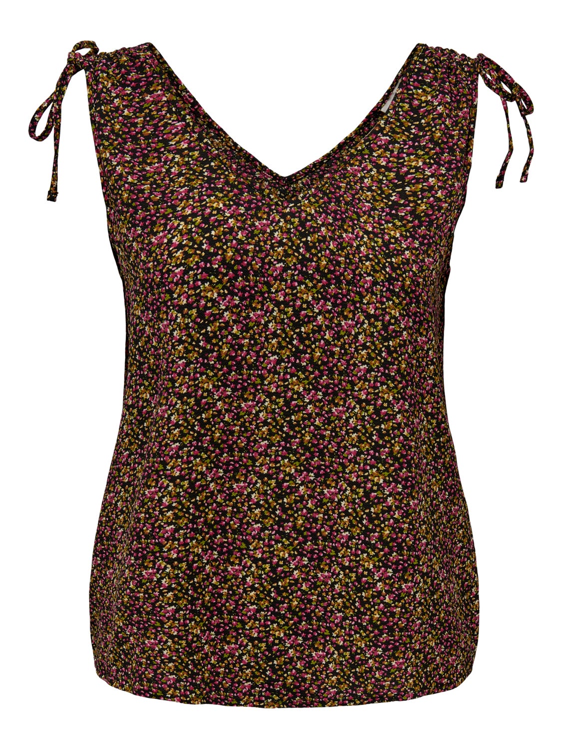 V-Neck Top With Strap Details