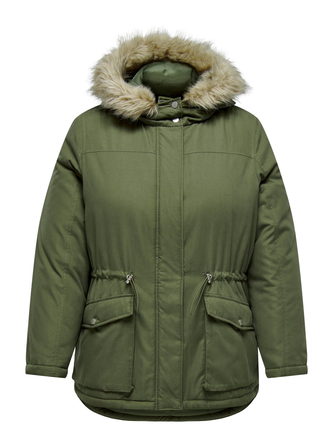 Curvy parka jacket