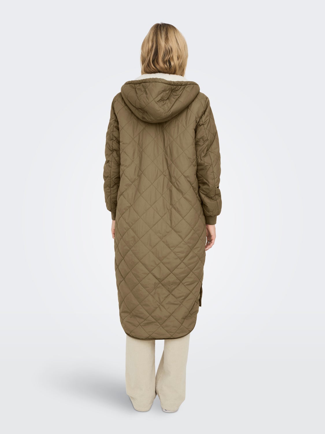 Long quilted coat