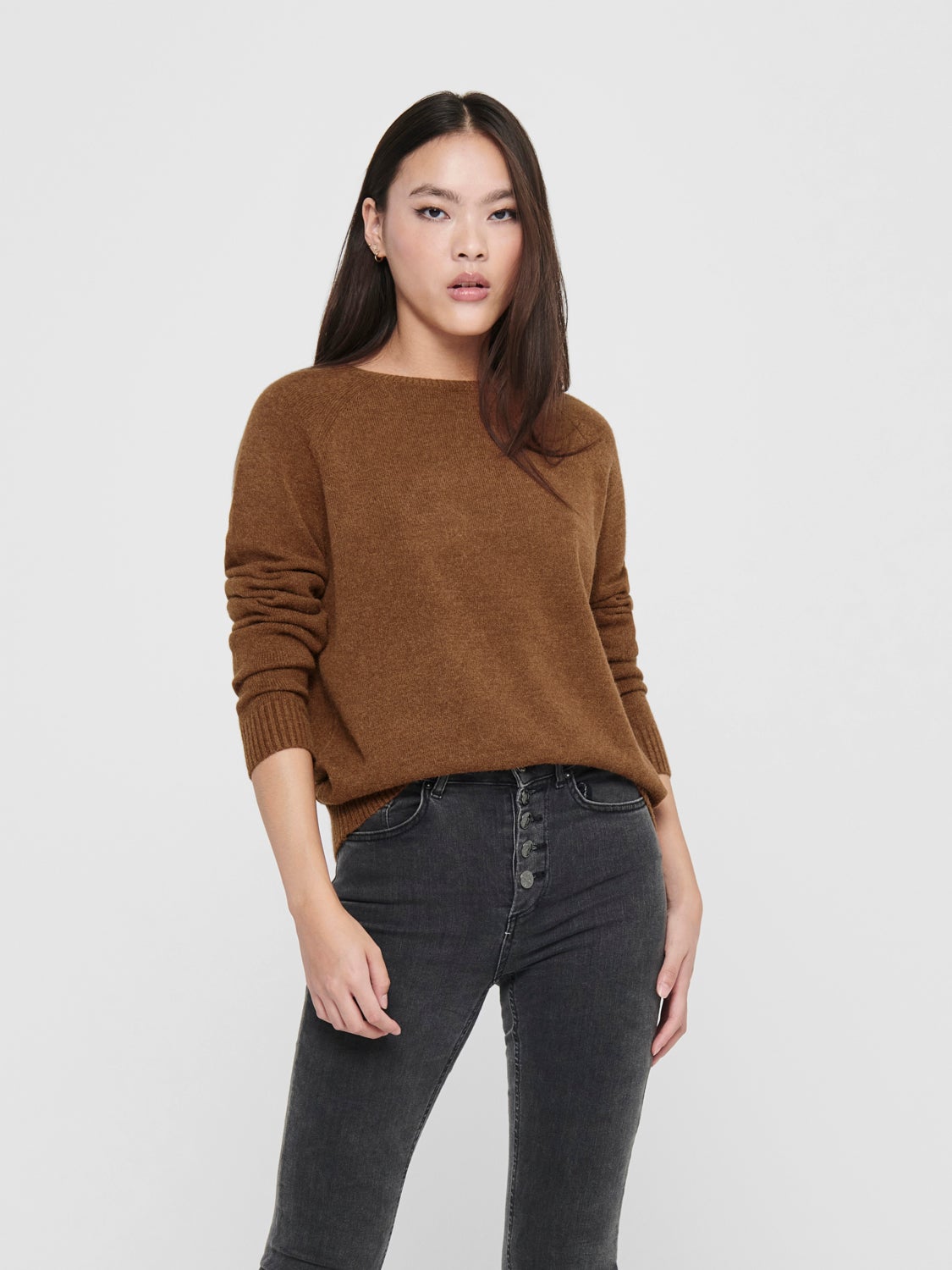Solid colored Knitted Pullover
