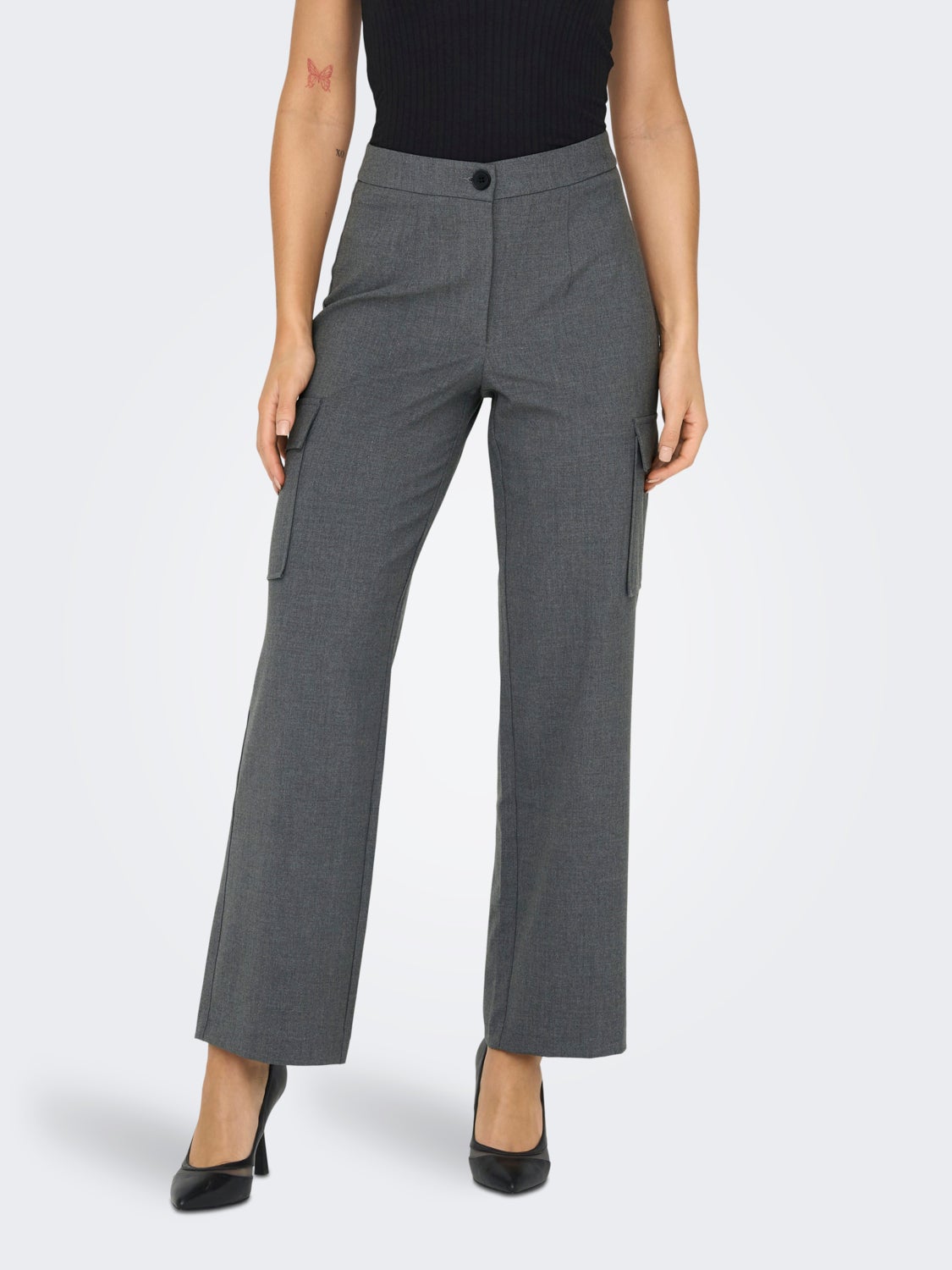 High Waisted Cargo Pants