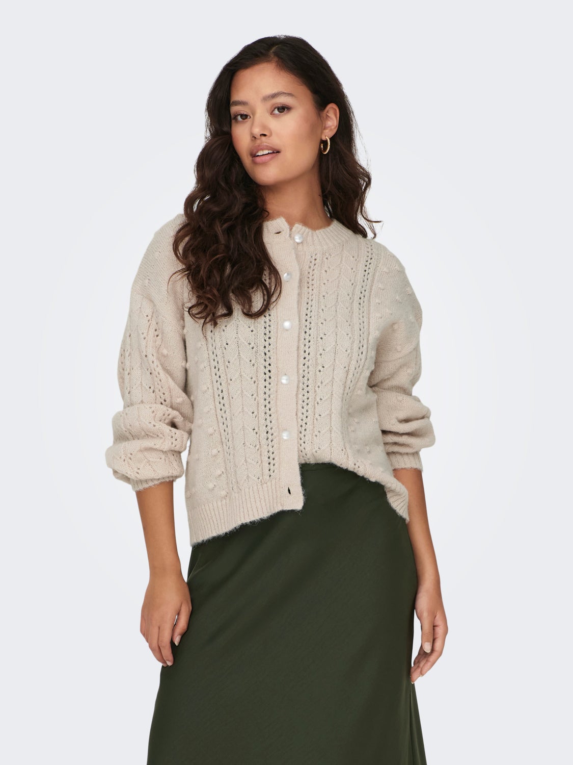 O-neck cardigan