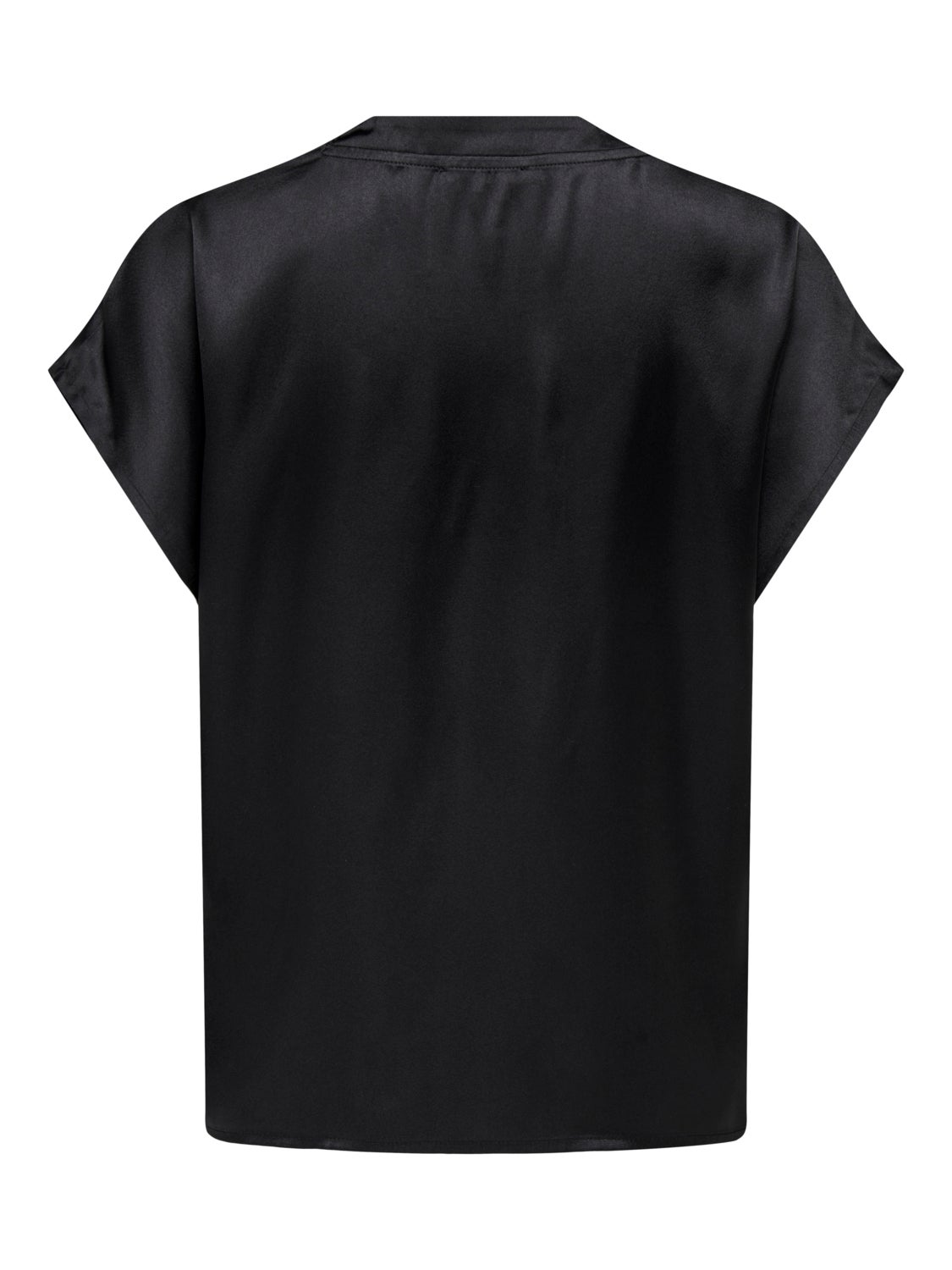 V-neck sateen top