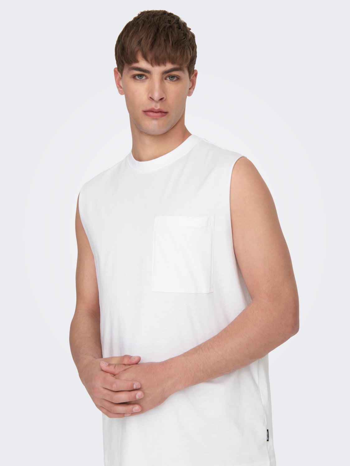 Relaxed Fit Sleeveless T-shirt