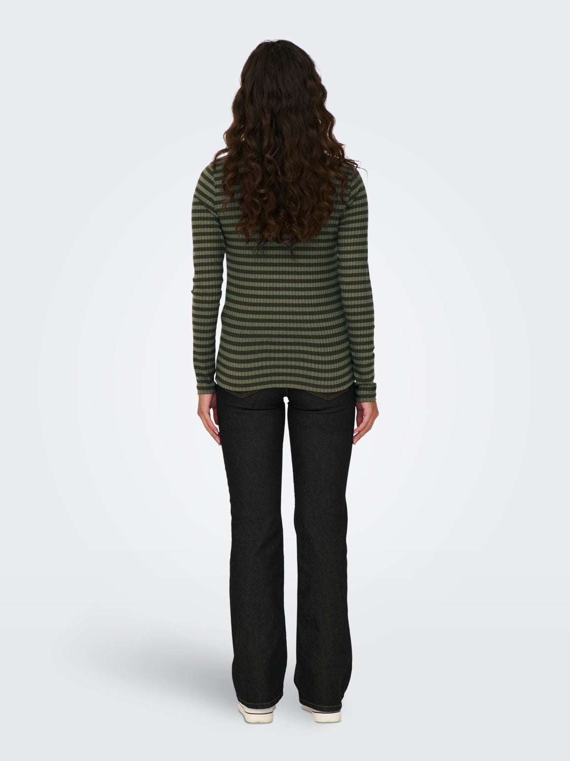 Striped Long Sleeves Top