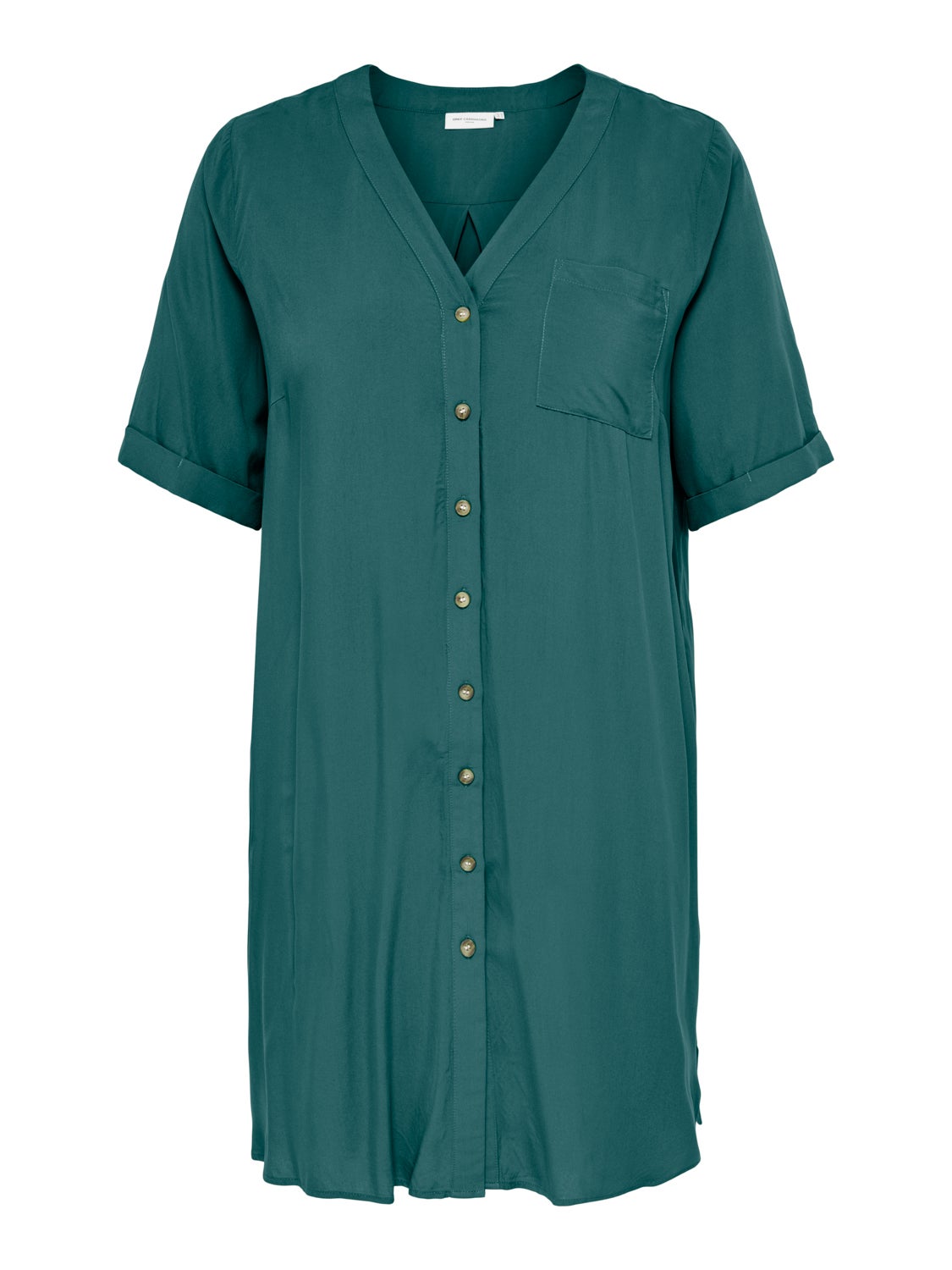 Curvy viscose Shirt Dress