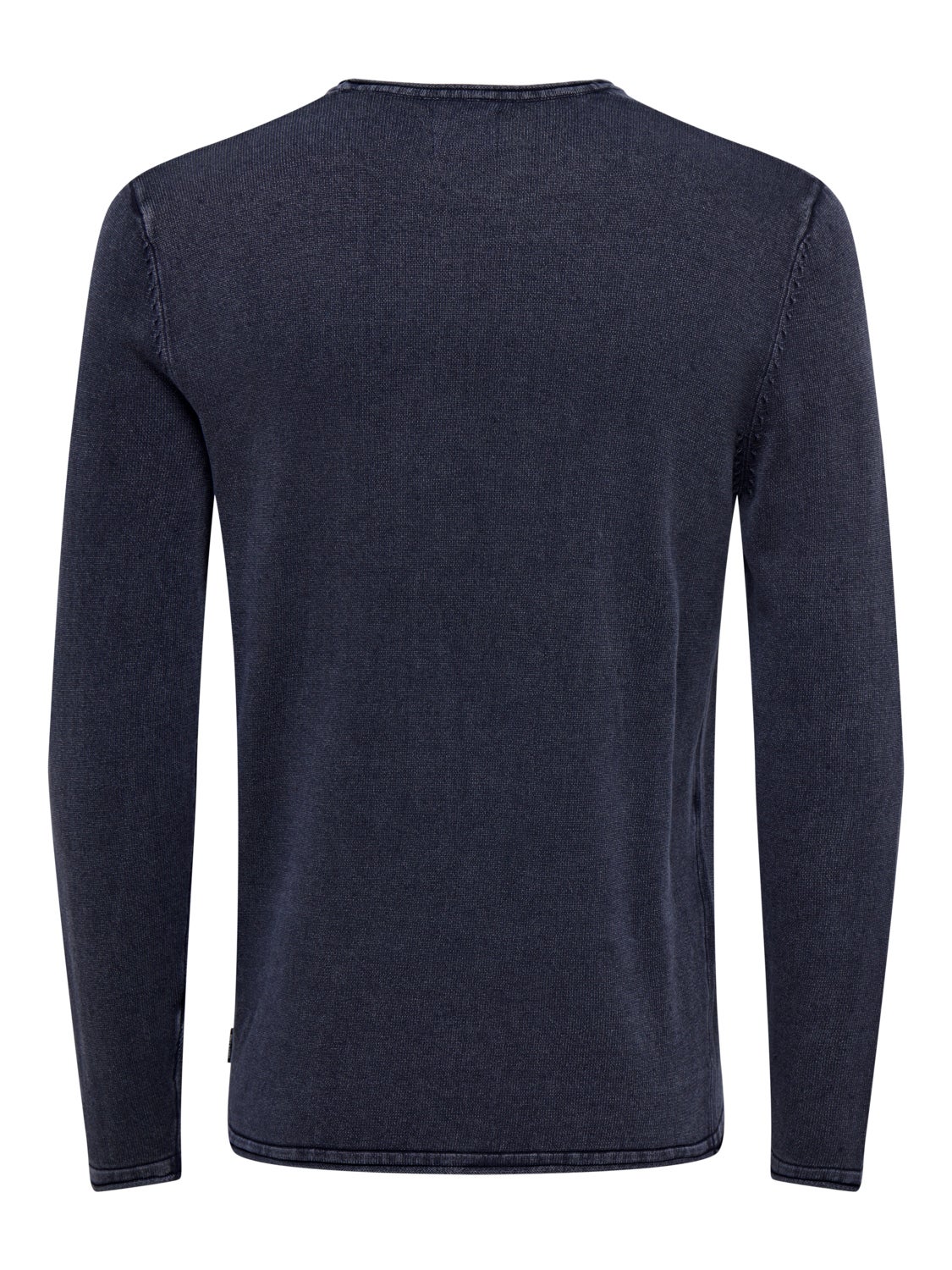 Crew neck knitted pullover