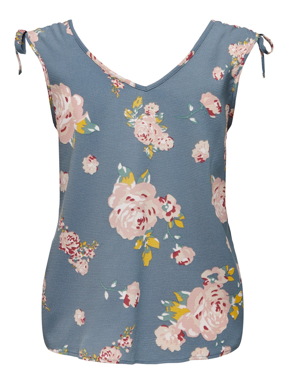 V-Neck Top With Strap Details