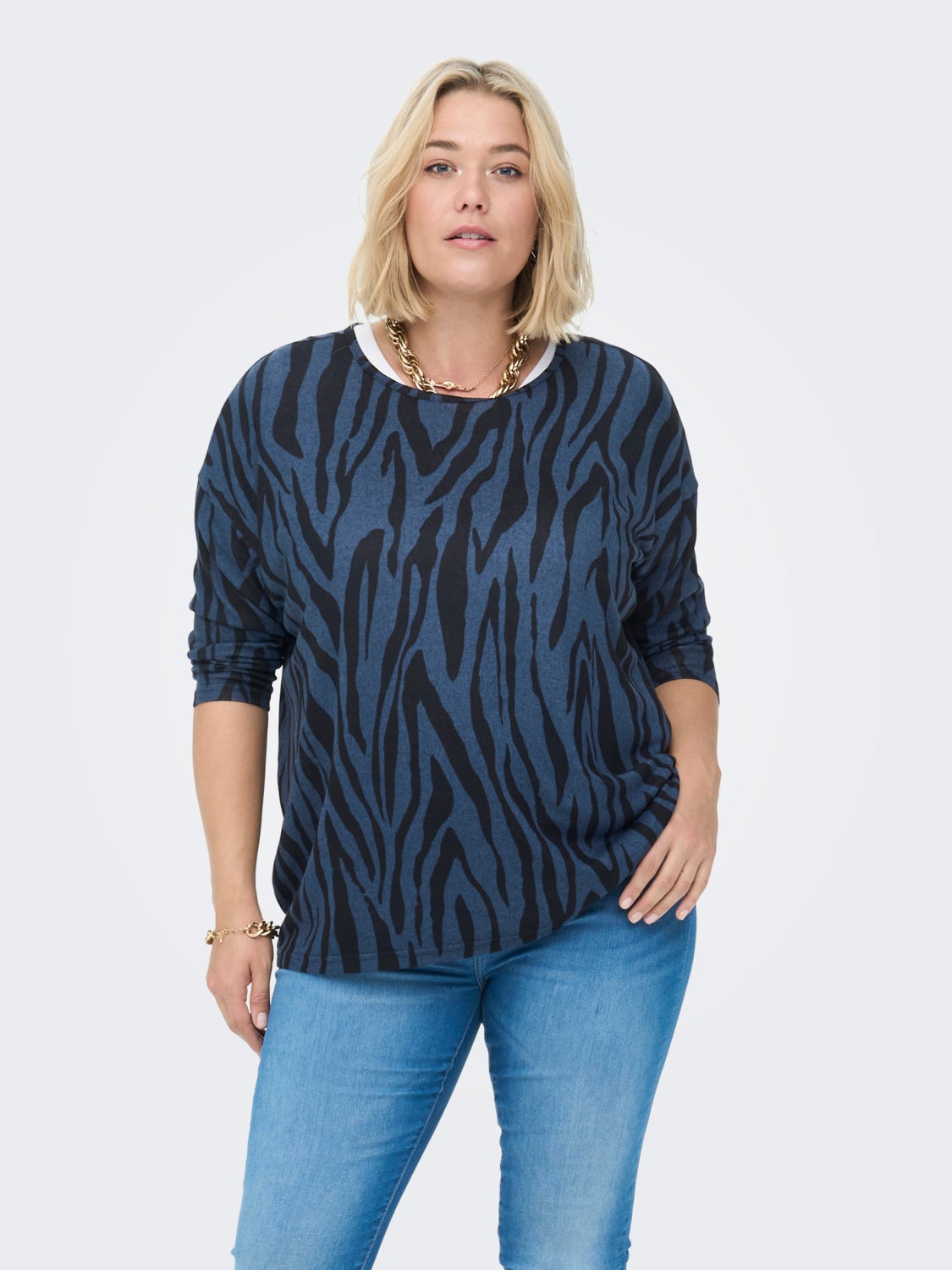 Curvy 3/4 sleeve Top