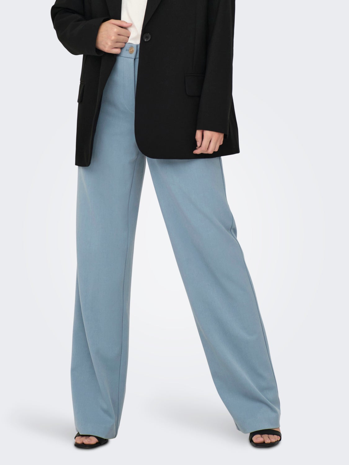 Basic trousers with high waist