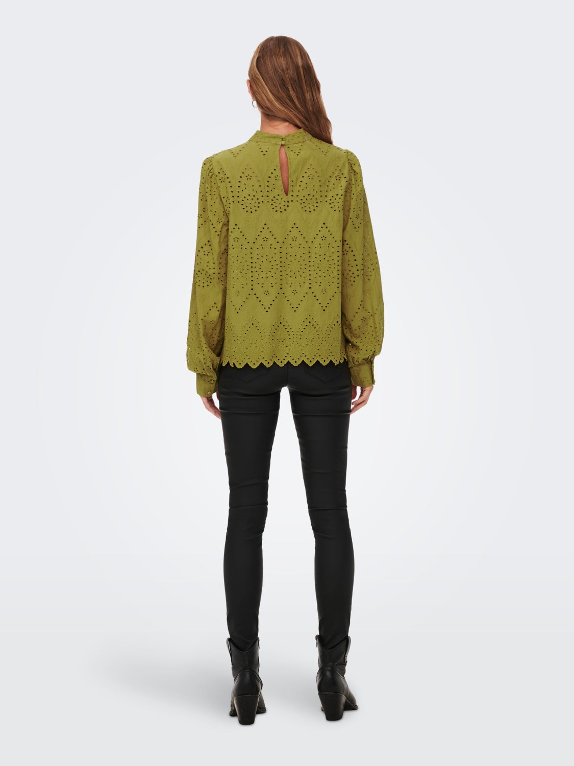 Long sleeved anglaise Top
