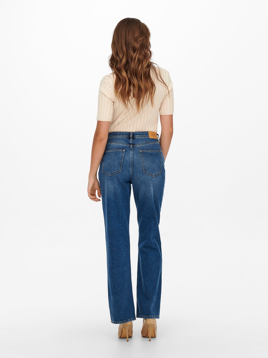 JDYDICHTE HW WIDE DB Loose fit jeans
