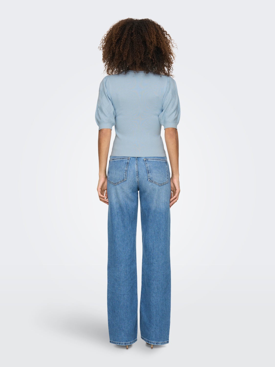 O-Neck Puff sleeves Pullover