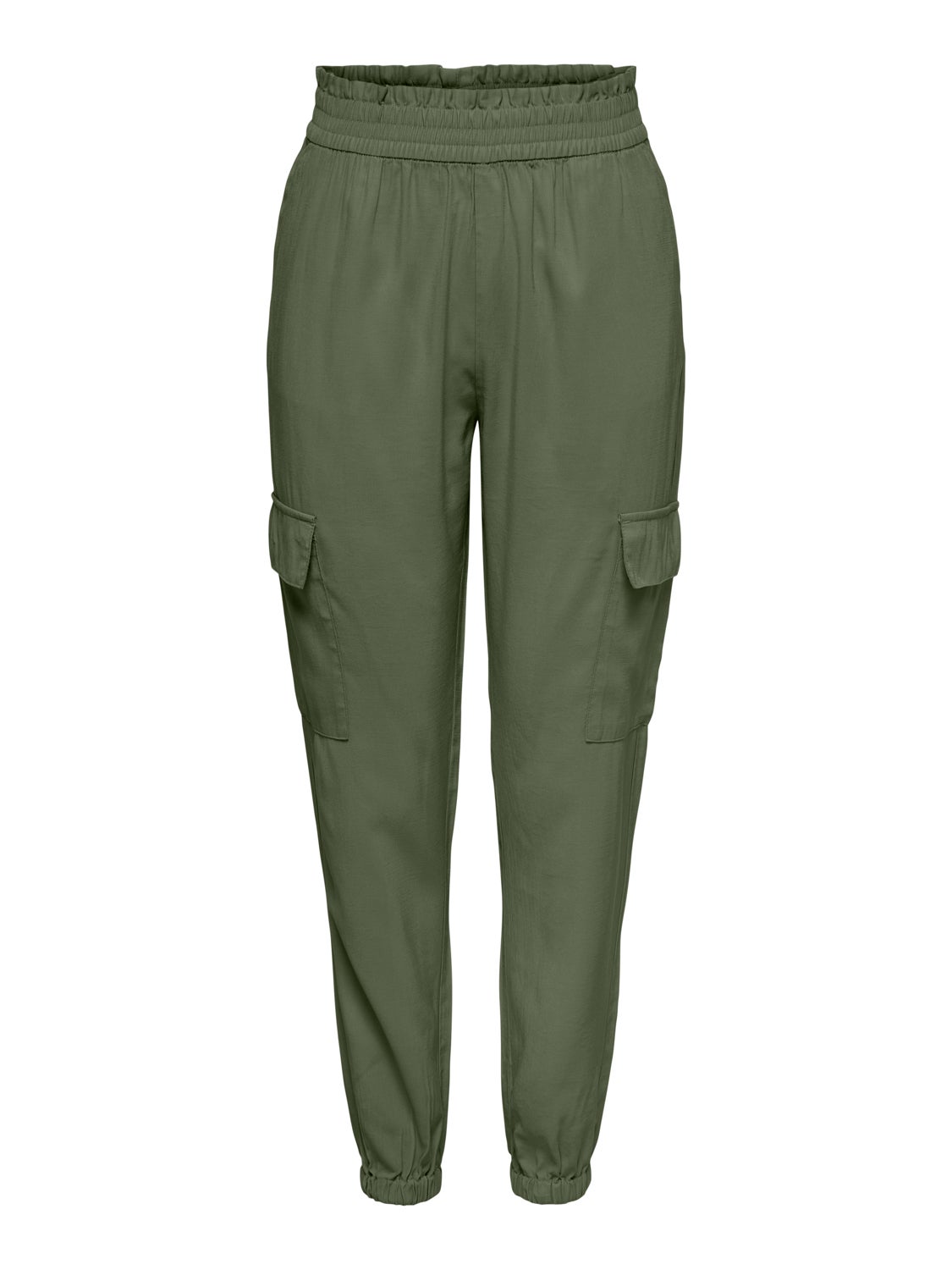 High waisted cargo Trousers