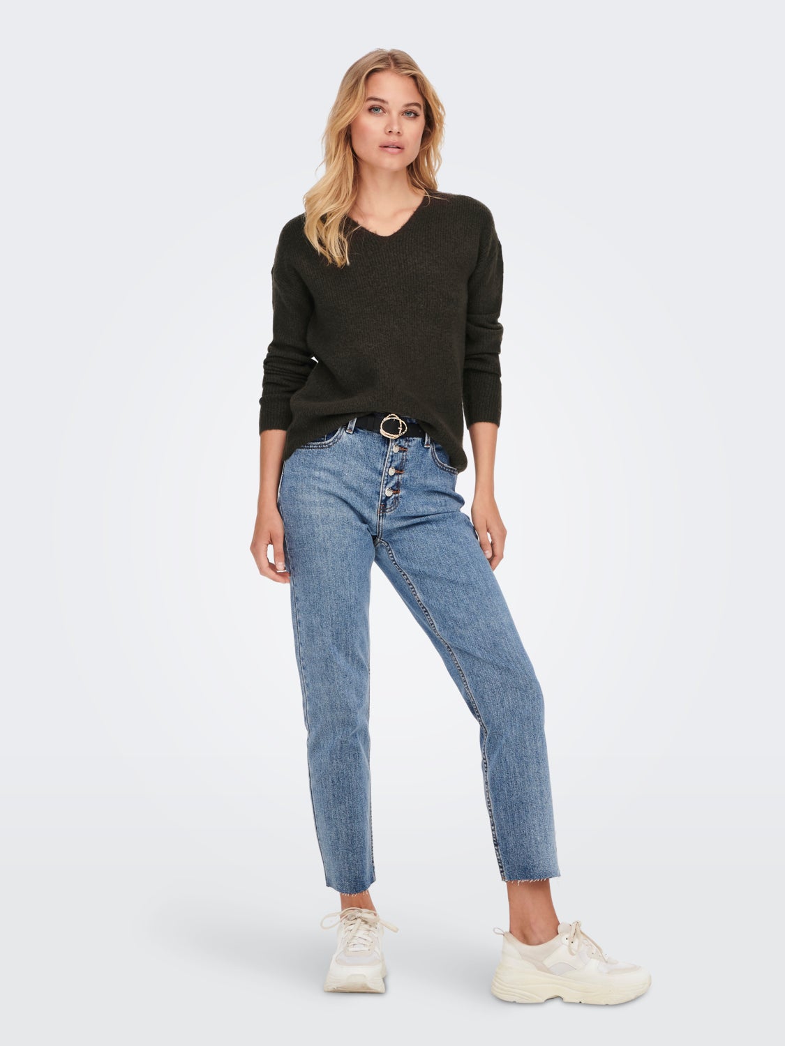 V-neck Knitted Pullover