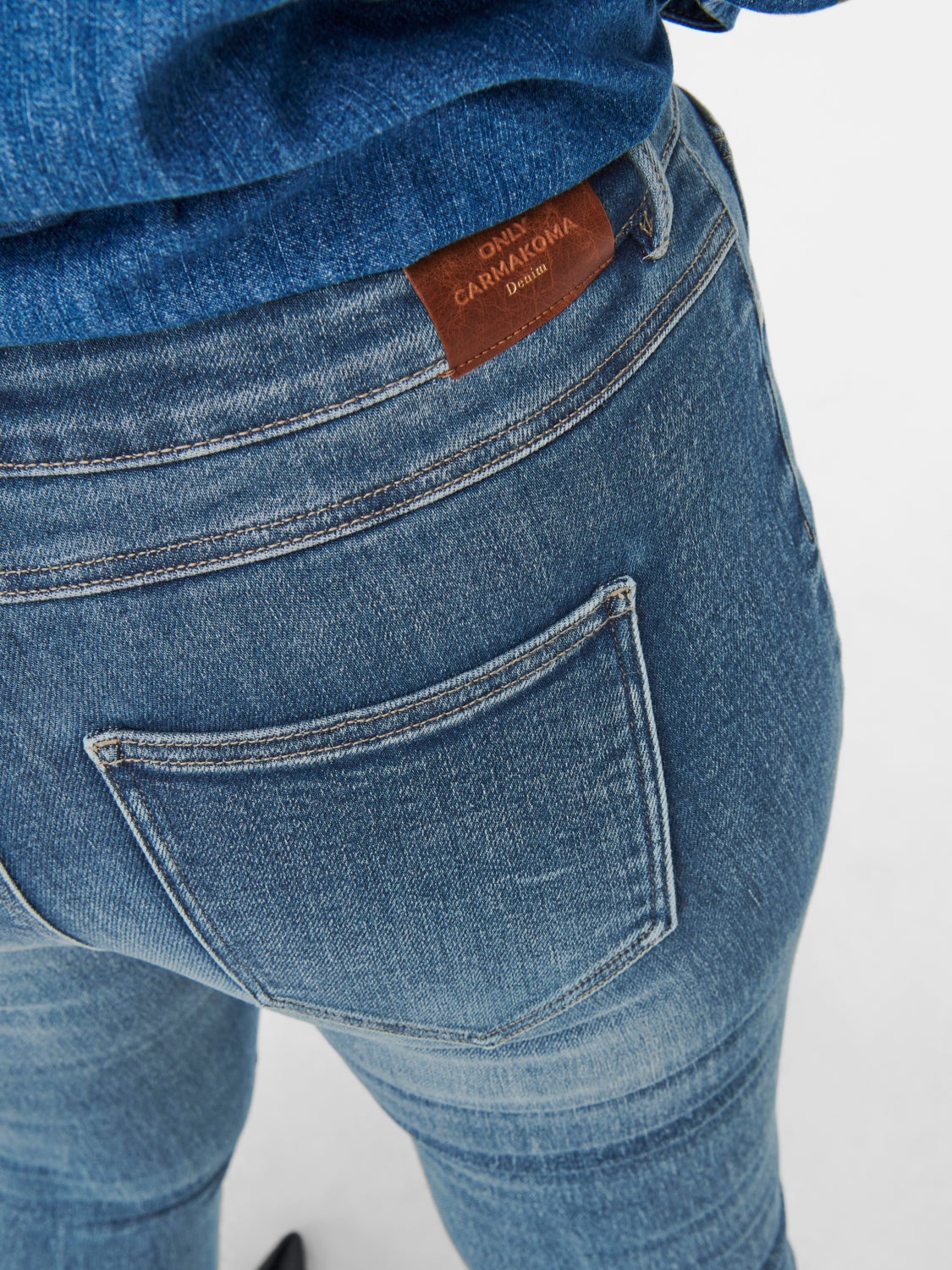 Curvy CARKila life hw ank Skinny fit jeans