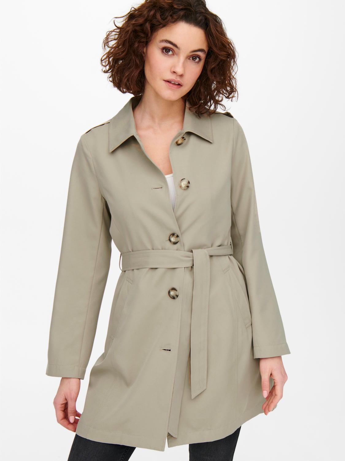 Short belted Trenchcoat