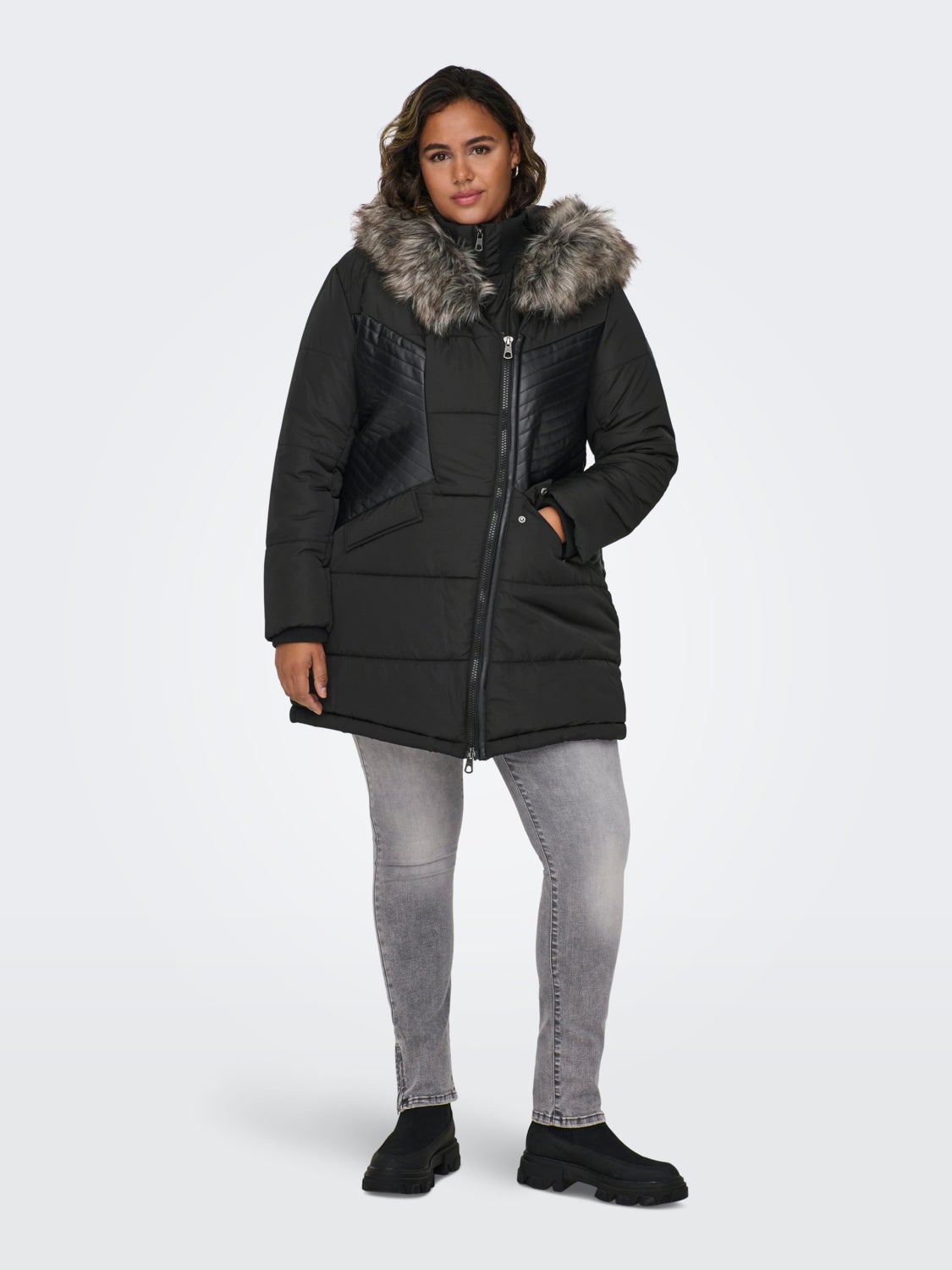 Curvy quiltet jacket