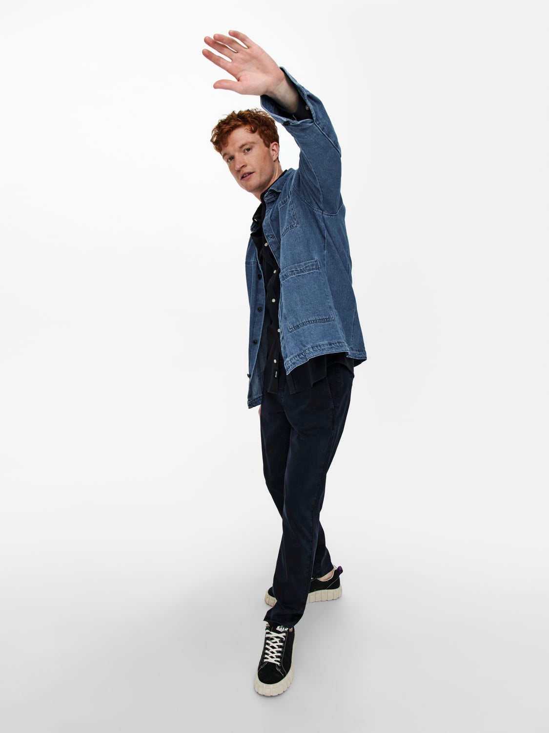 Slim fit twill chinos