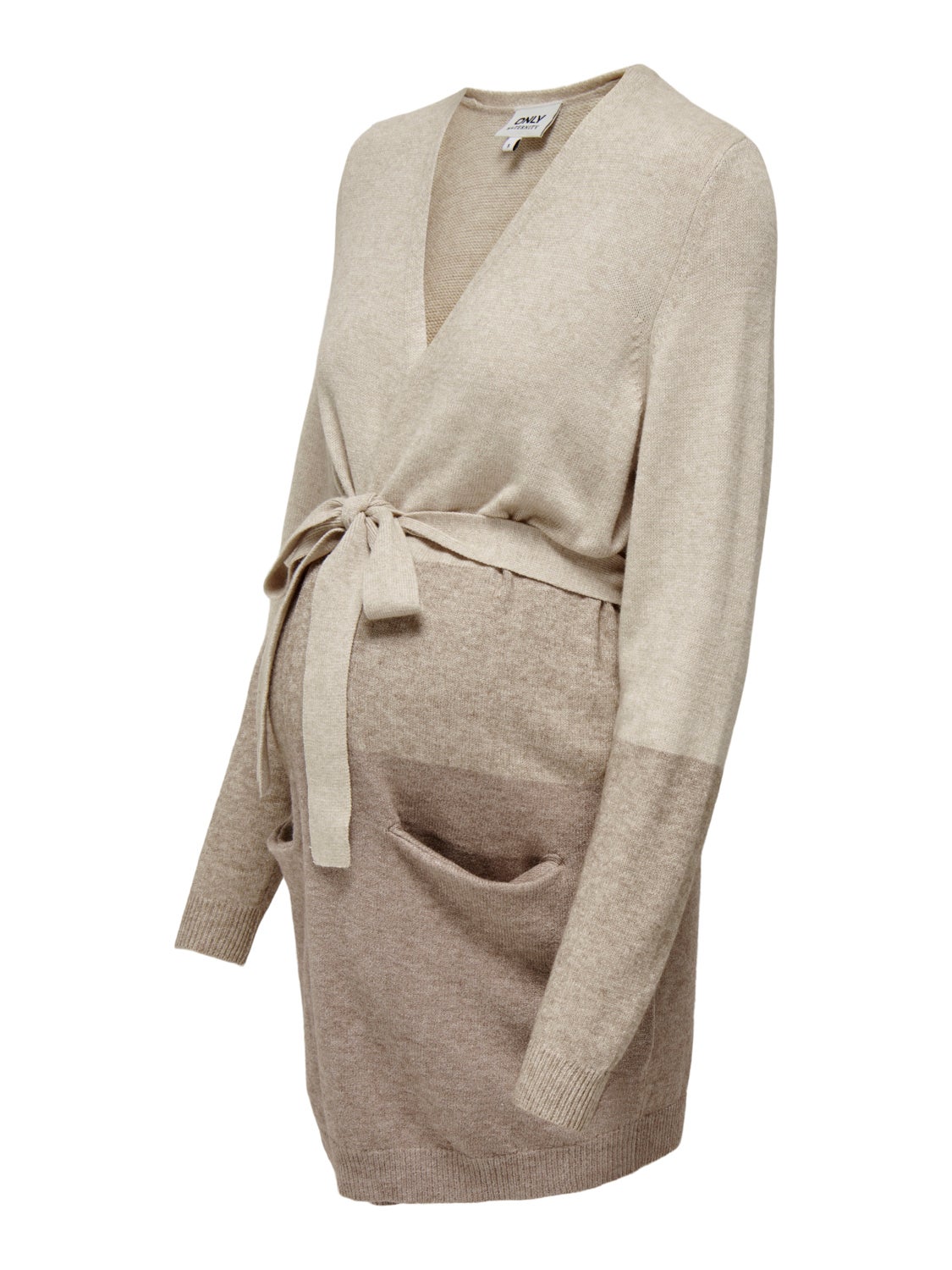 Mama Long Belt Knitted Cardigan