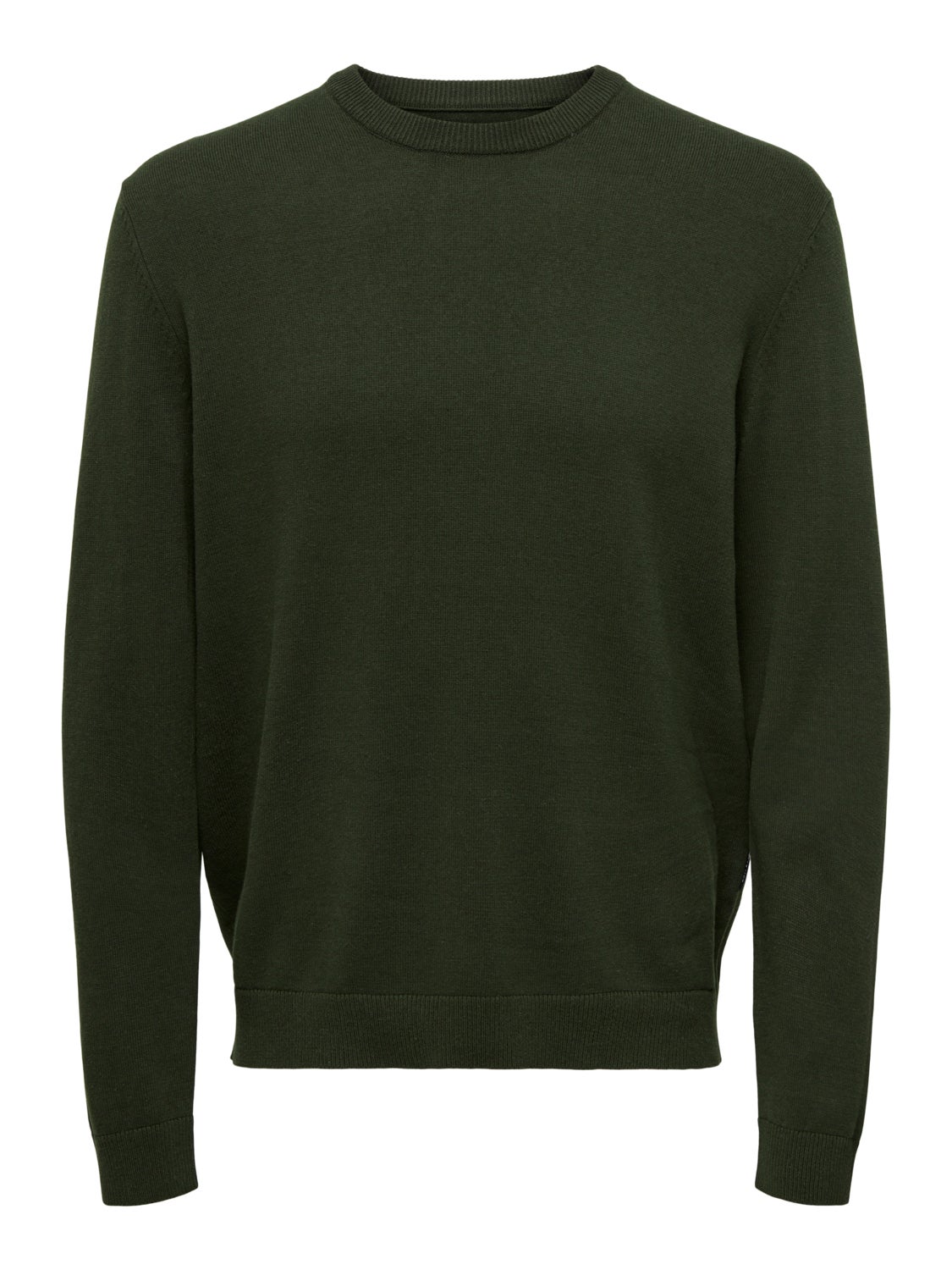 Crew neck knitted pullover