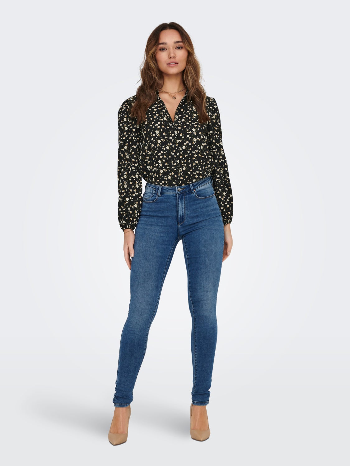 Regular fit puff sleeves shirt