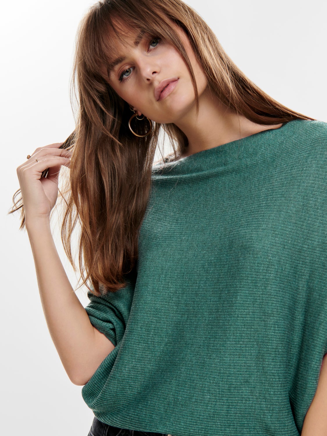 Batsleeve Knitted Pullover