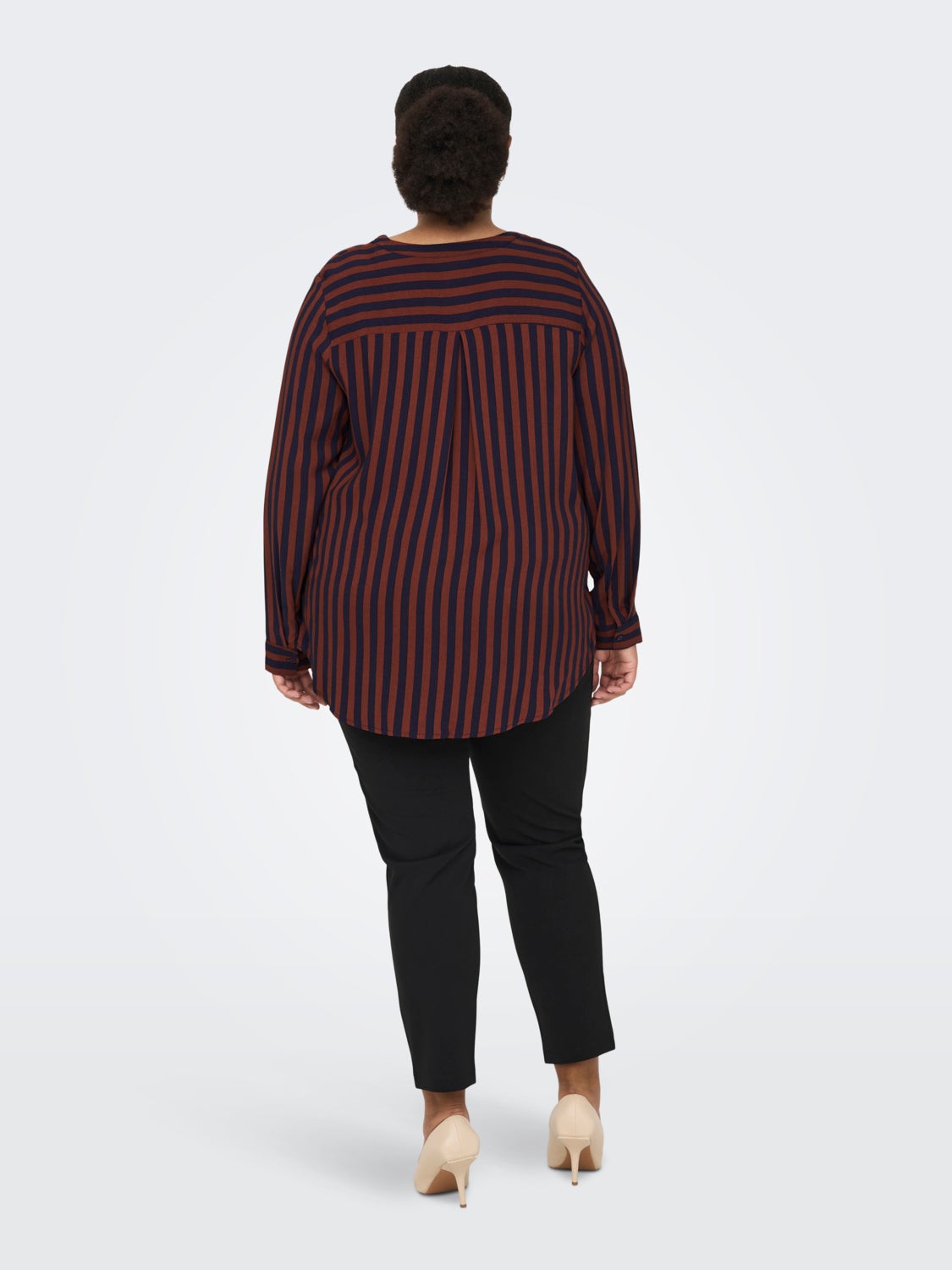 Curvy striped viscose Shirt