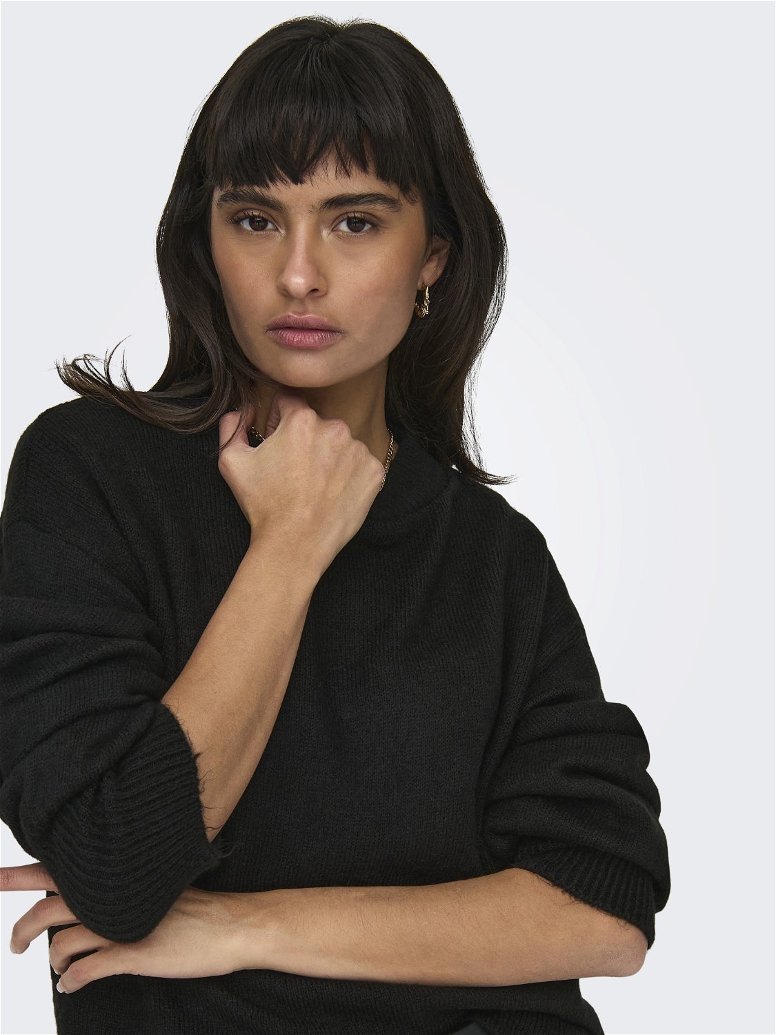 O-neck knitted pullover