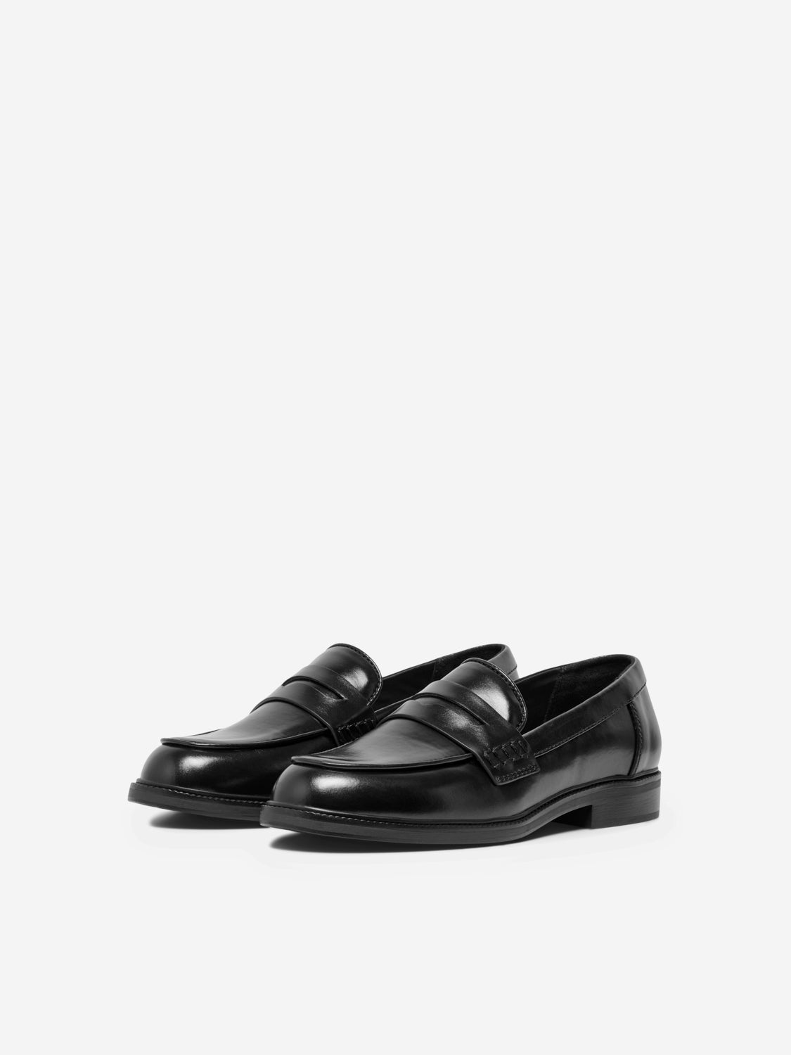 Faux leather loafer