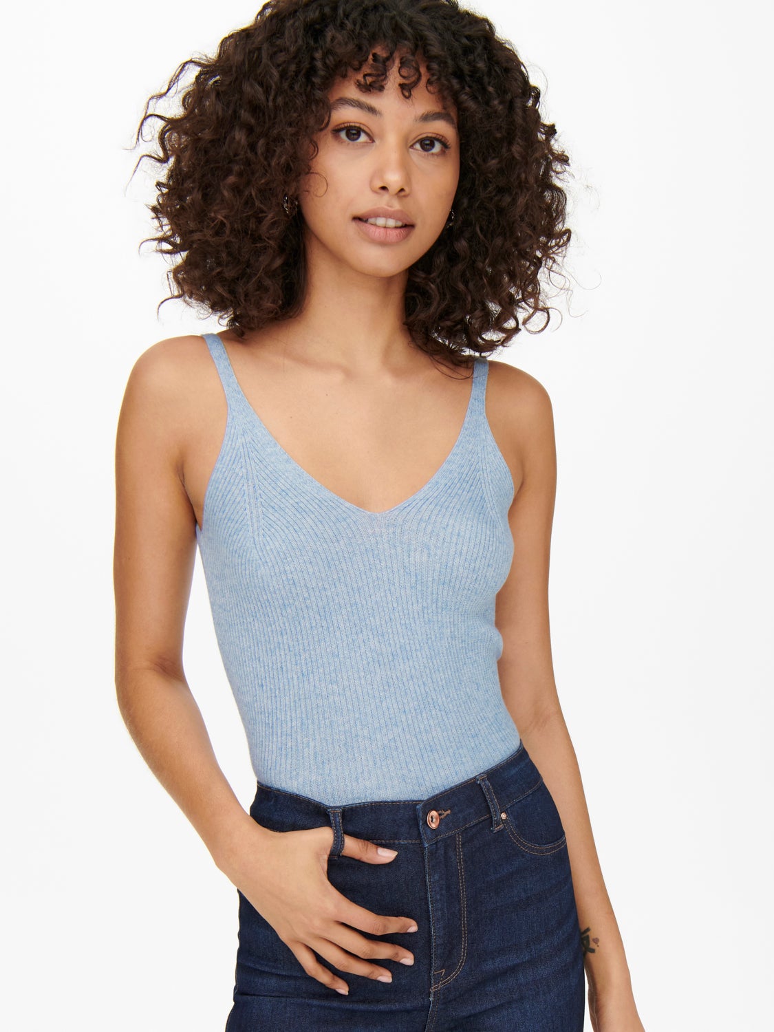 Sleeveless Knitted Top