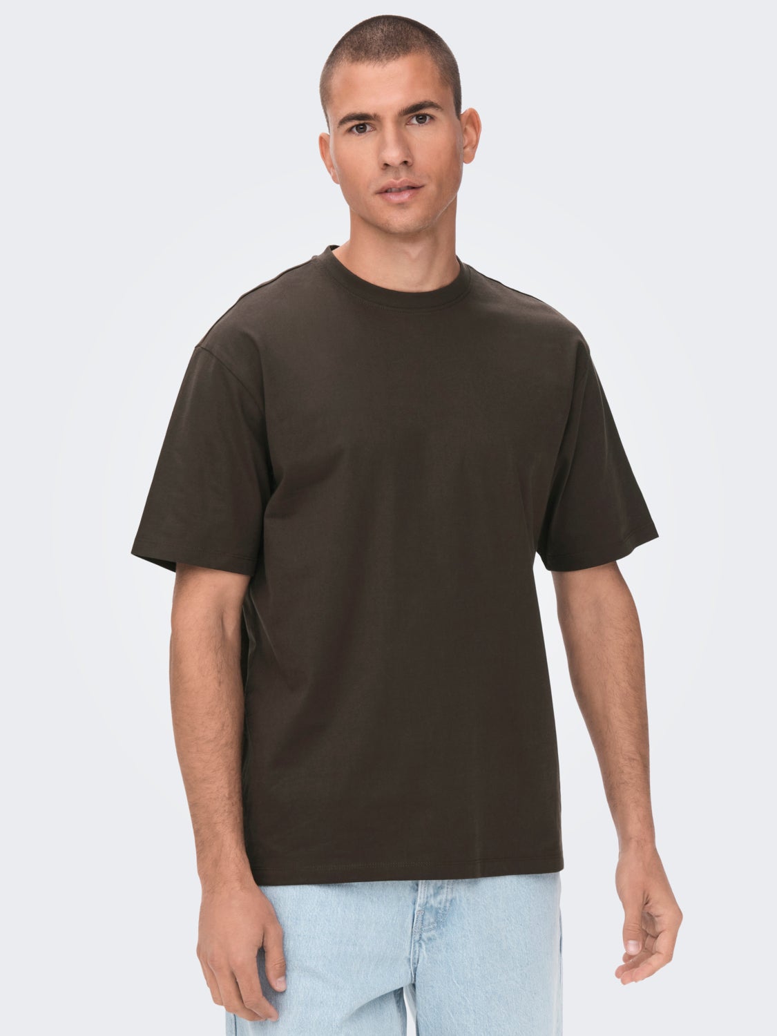 Oversized o-hals t-shirt