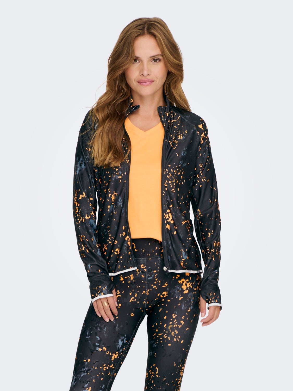 Patterned highneck Training Jacket