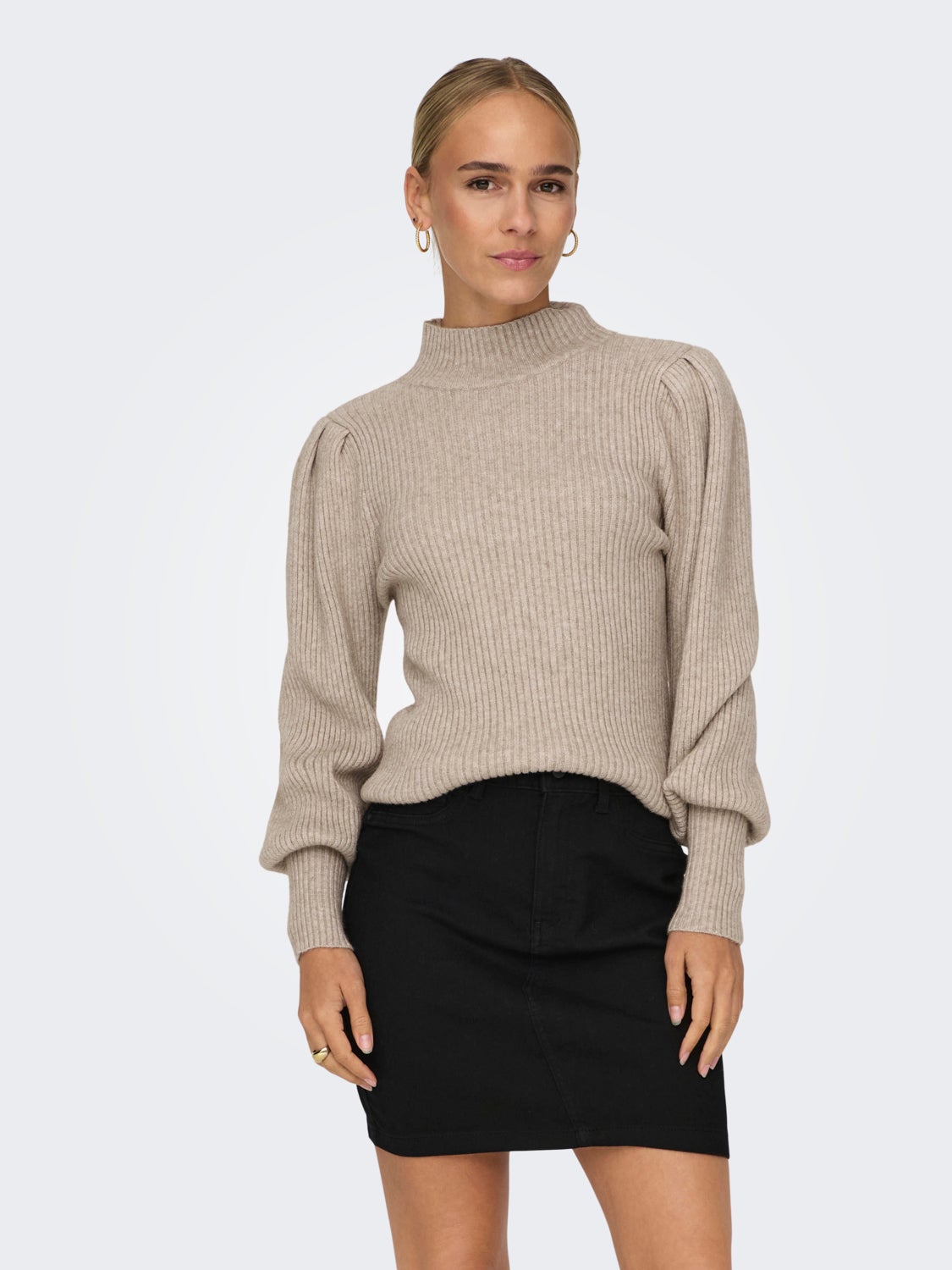 High neck Knitted Pullover