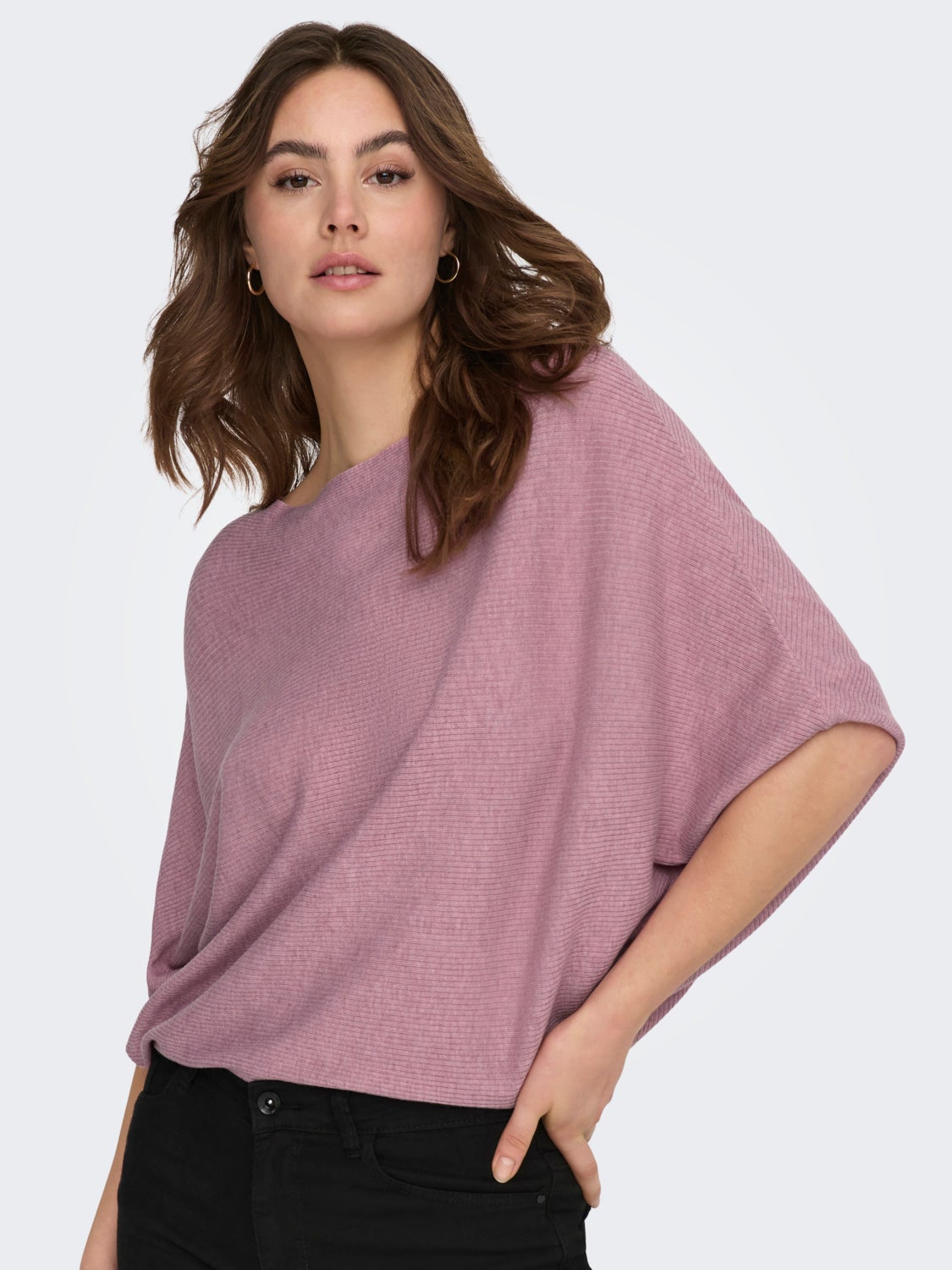 Batsleeve Knitted Pullover