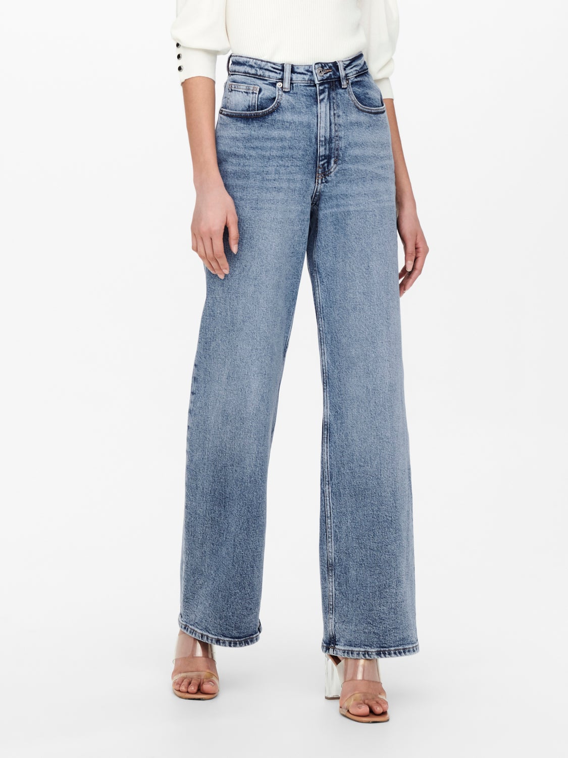 ONLJuicy life wide high waisted jeans
