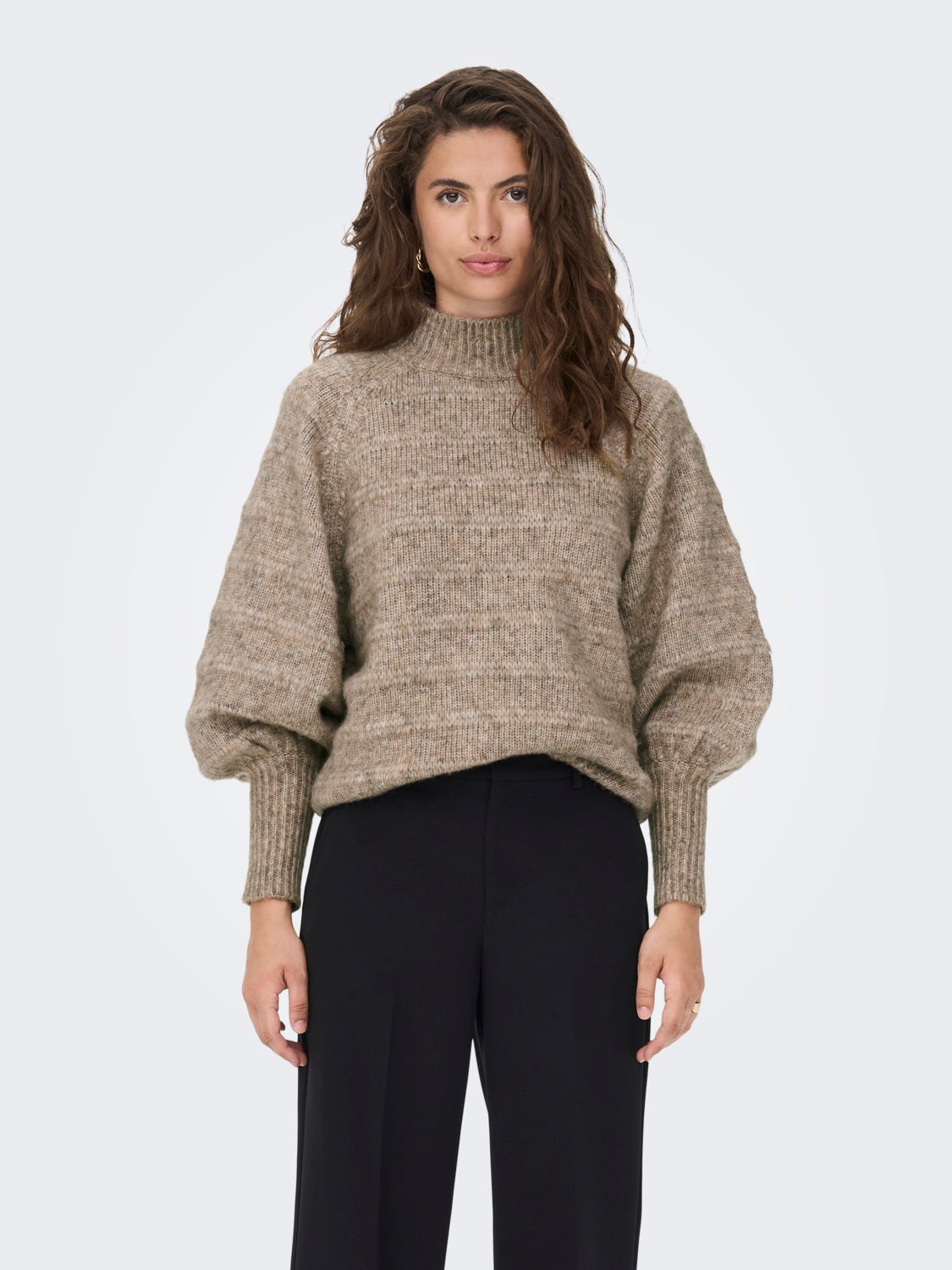 Highneck Knitted Pullover