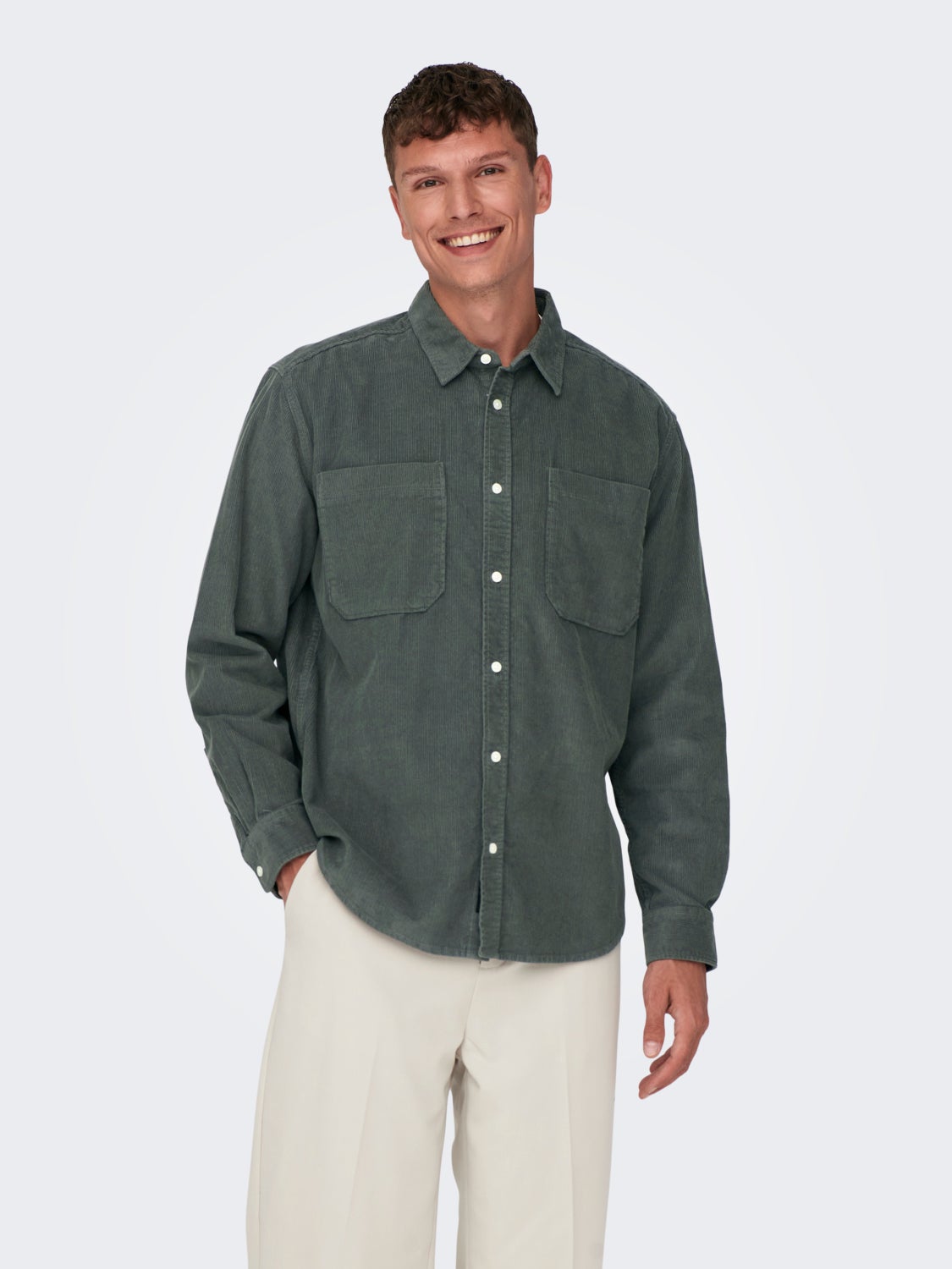 Solid colored Corduroy shirt