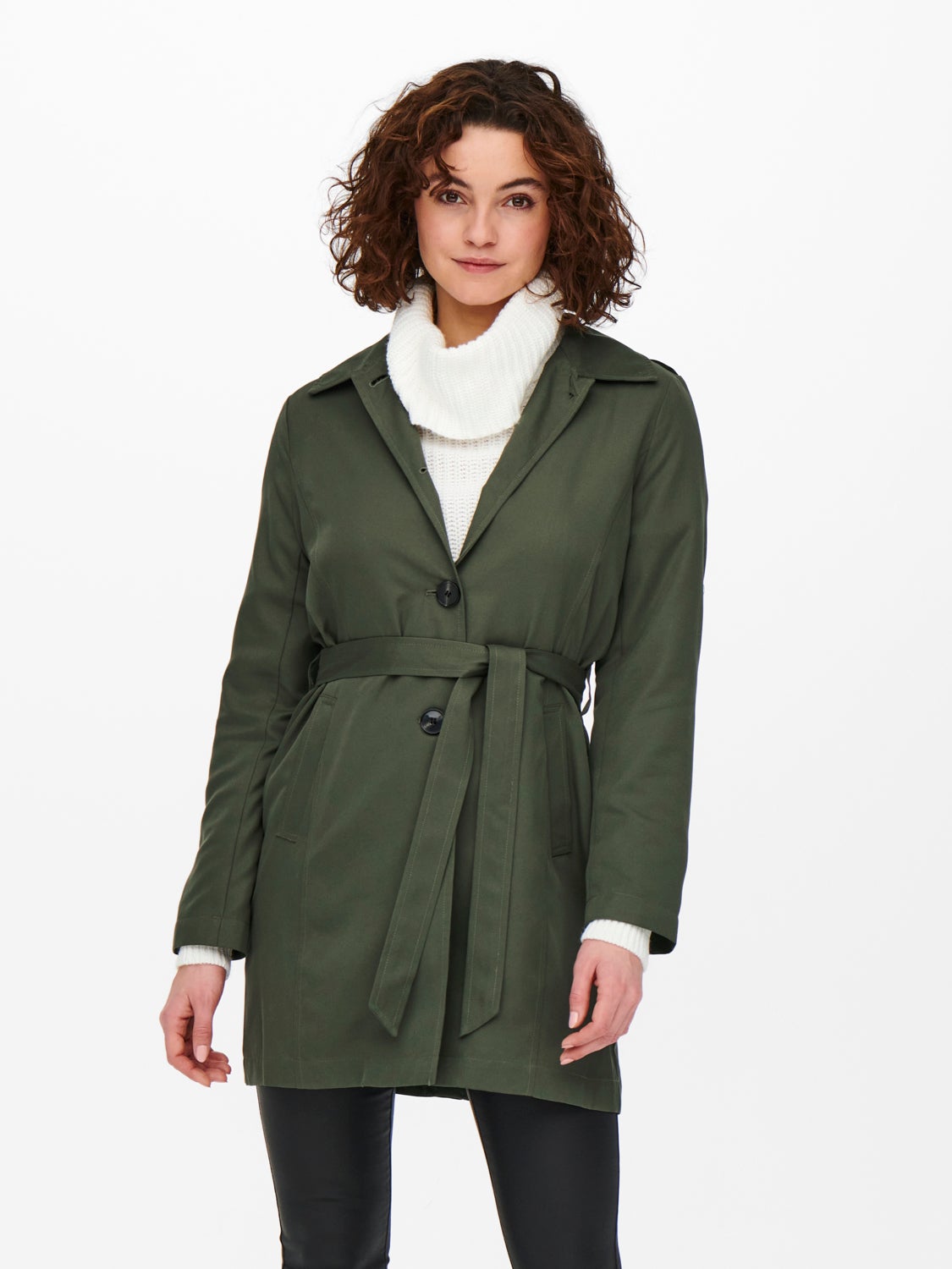 Short belted Trenchcoat